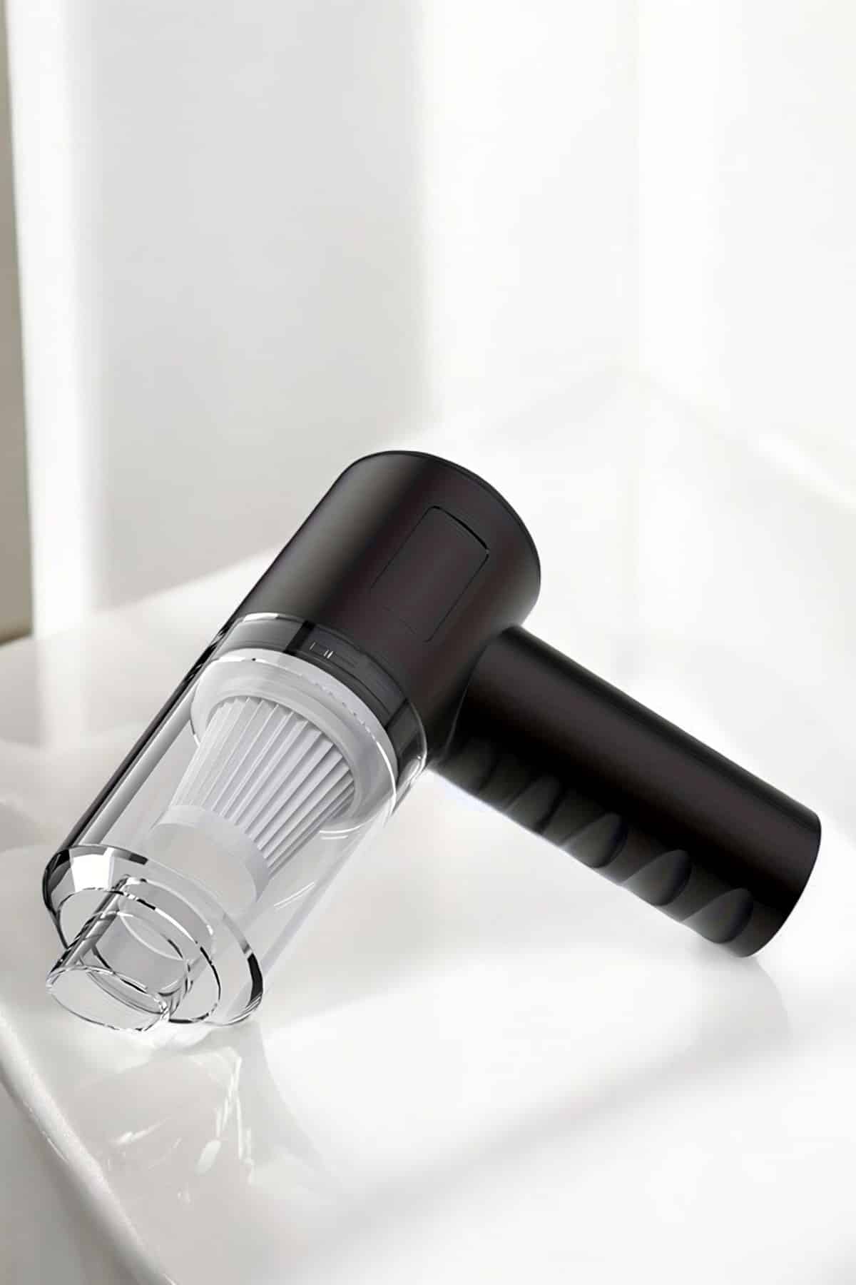 Üflemeli Güçlü Vakumlu Ev Ofis Araç Süpürgesi El Süpürgesi Şarjlı - Lisinya