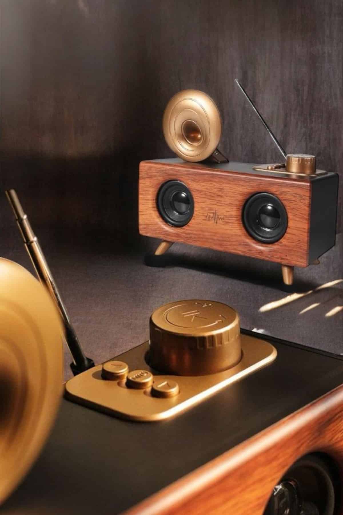 Nostaljik Görünümlü Bluetooth Bağlantılı Speaker - Lisinya