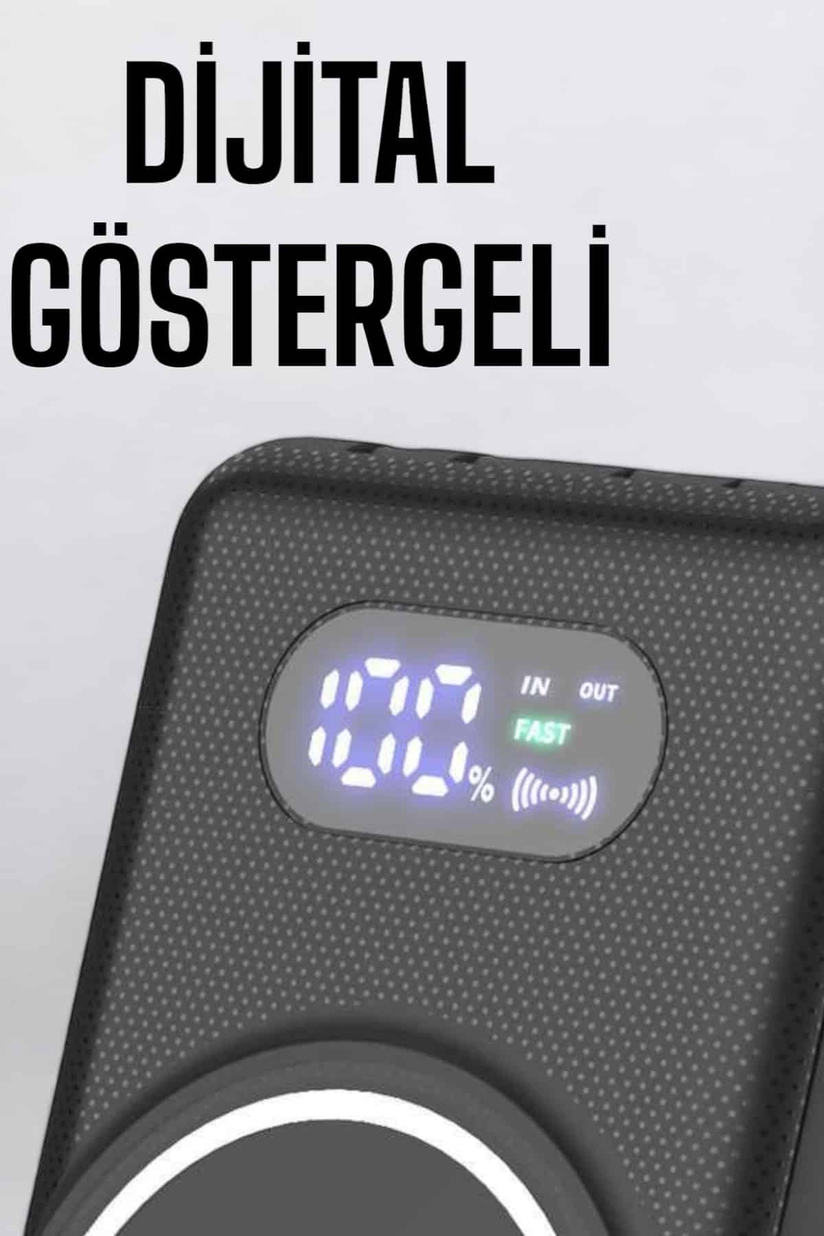 10.000 Mah Powerbank 4 Portlu Hızlı Şarj Dijital Göstergeli - Lisinya