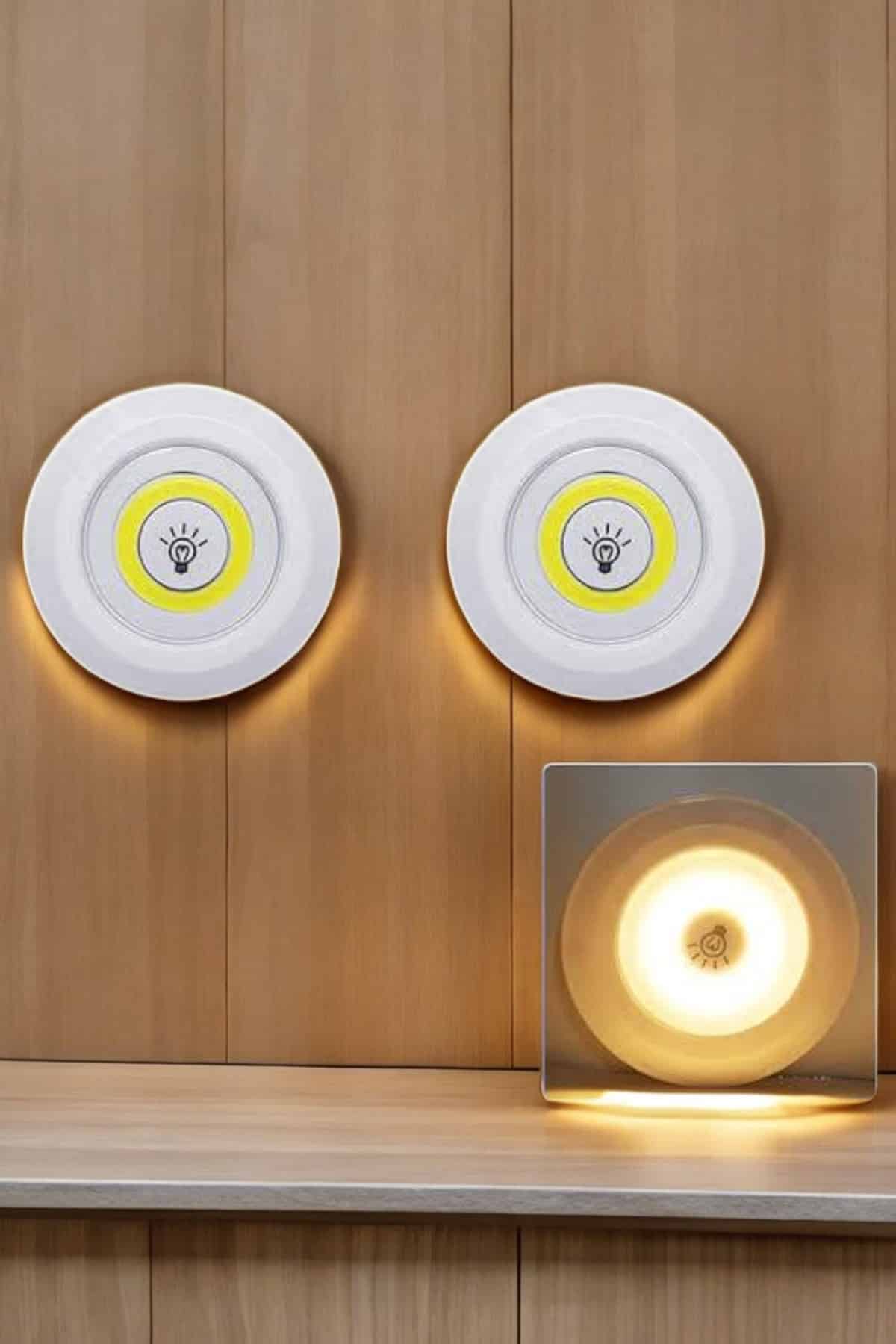 Mutfak Dolap Altı Işığı Uzaktan Kumandalı Yapışkanlı Kablosuz Pilli - Lisinya