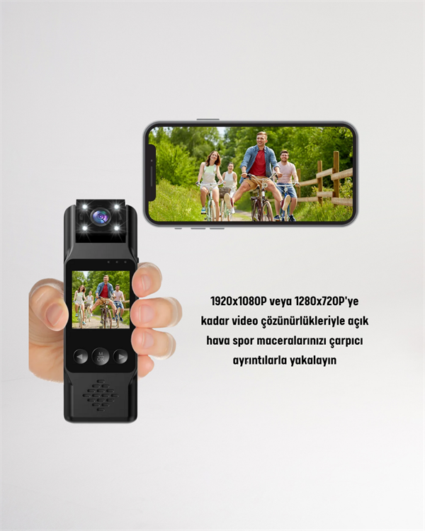 WiFi Özellikli Taşınabilir Kamera – 1.3” TFT Ekran, 3MP Fotoğraf, 128GB Kart Desteği - Lisinya