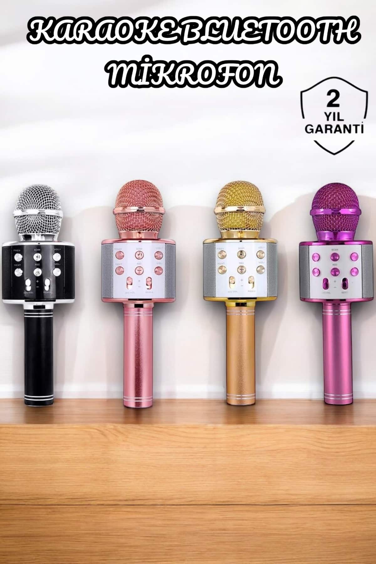 Şarjlı ve Uzun Pil Ömürlü Karaoke Mikrofon USB Bellek Destekli, Profesyonel Ses - Lisinya Şarjlı ve Uzun Pil Ömürlü Karaoke Mikrofon USB Bellek Destekli, Profesyonel Ses - Lisinya