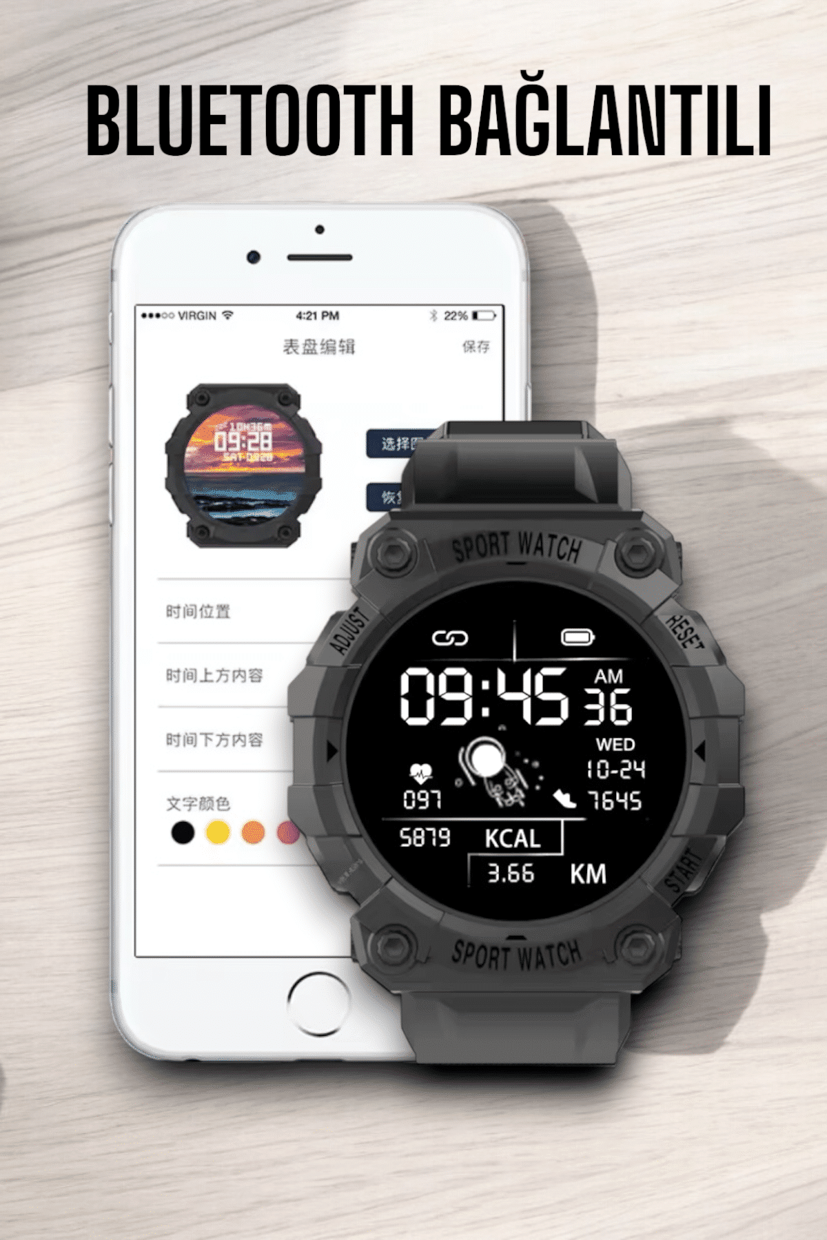 Unisex Tasarımıyla Klasik ve Spor Kombinlere Uygun Akıllı Saat - Lisinya