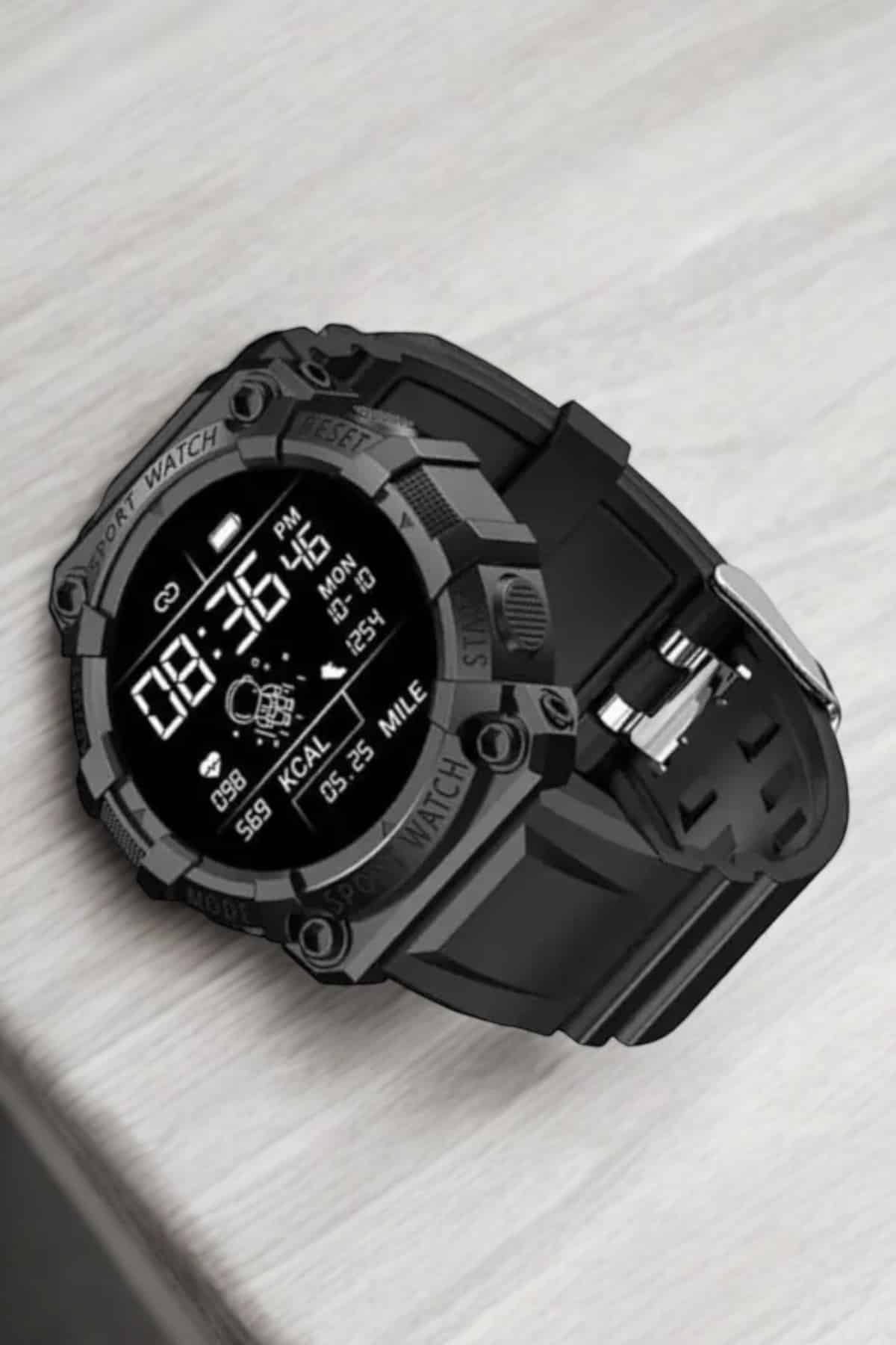 Unisex Tasarımıyla Klasik ve Spor Kombinlere Uygun Akıllı Saat - Lisinya