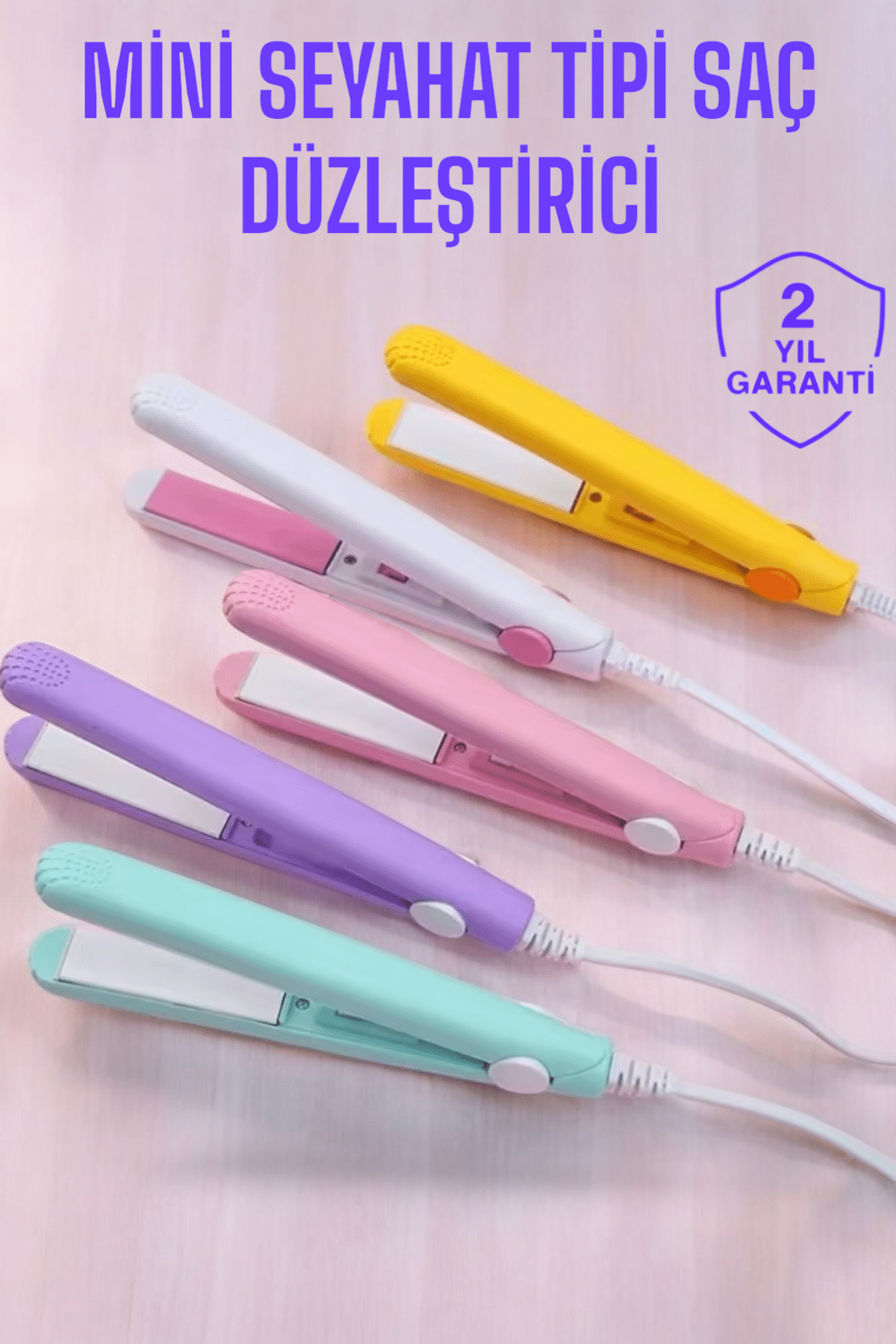 Seramik Kaplama Taşınabilir Mini Saç Düzleştirici Seyahat Dostu Tasarım - Lisinya