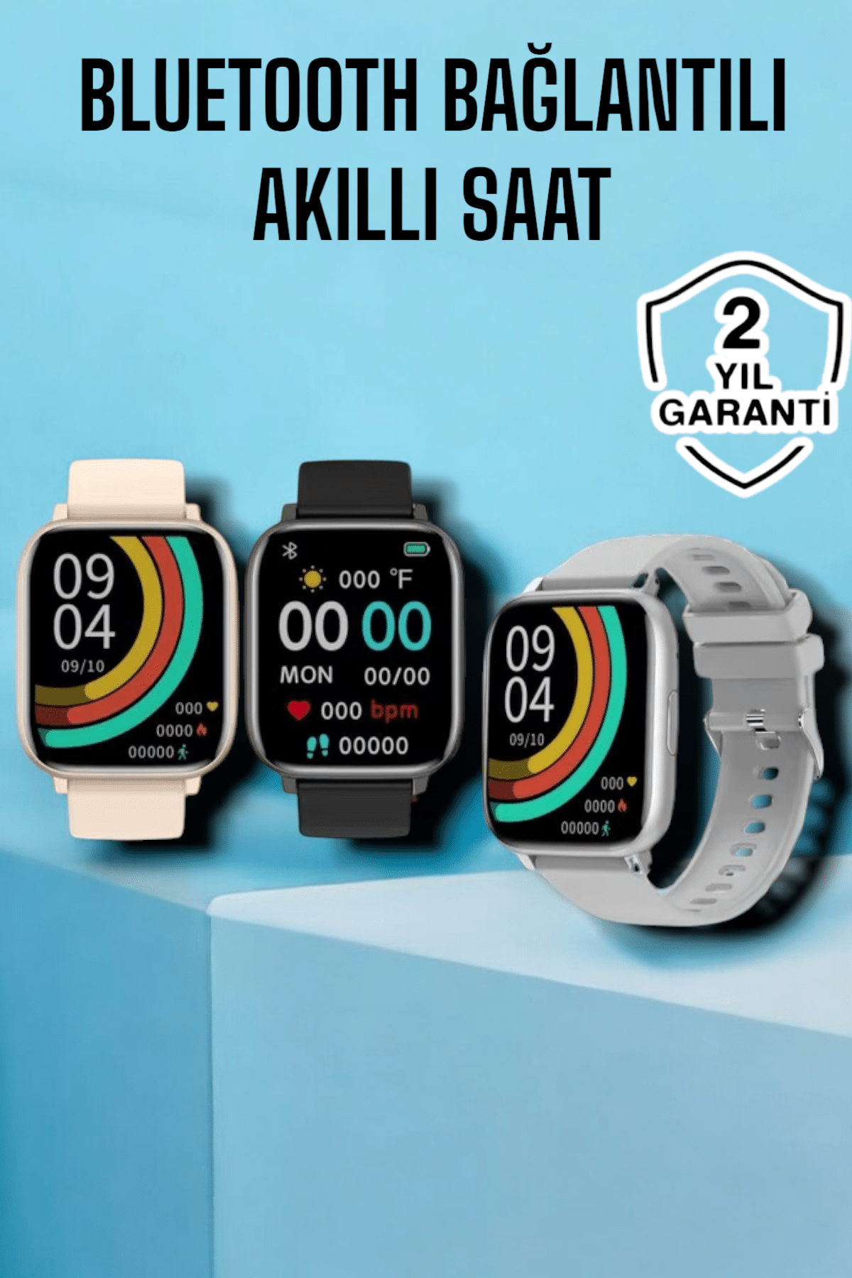 Titreşimli, Sağlık Takipli, Yeni Nesil Akıllı Saat  400mAh Batarya Kapasiteli - Lisinya