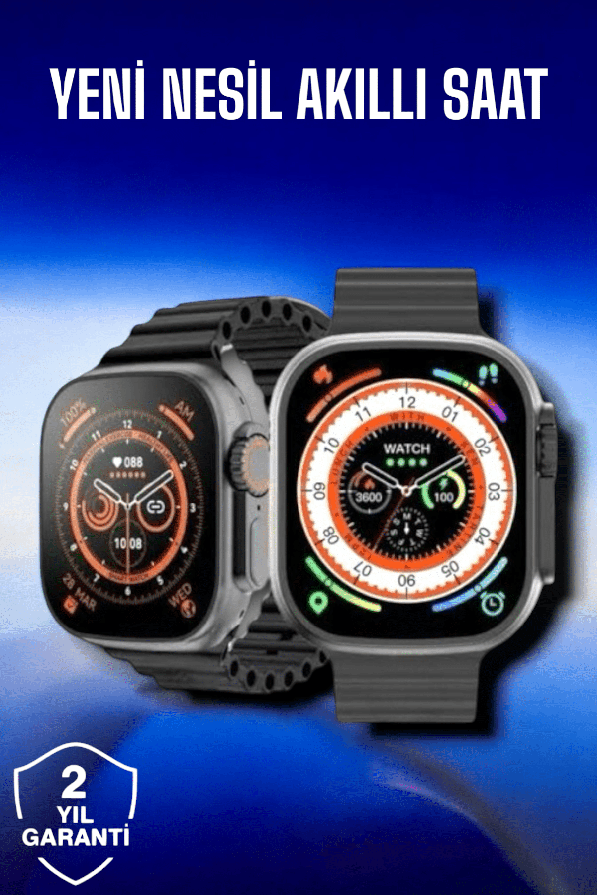 45 MM Gri Kasa Ultra Akıllı Saat Sesli Görüşme, Sağlık Takibi, Suya Dayanıklı - Lisinya