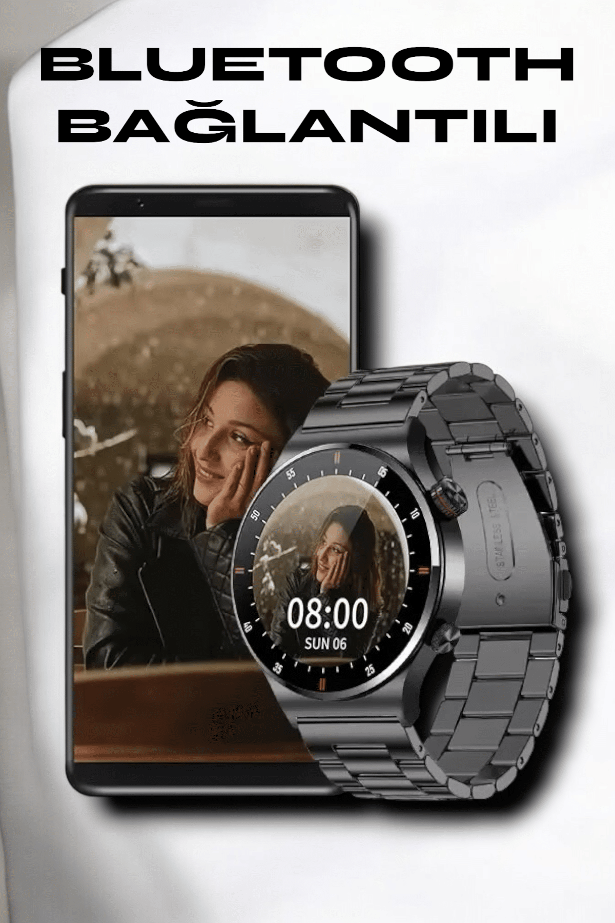 NFC ve Kablosuz Şarjlı Akıllı Saat EKG, Nabız & Spor Modları ile iOS ve Android Uyumlu - Lisinya