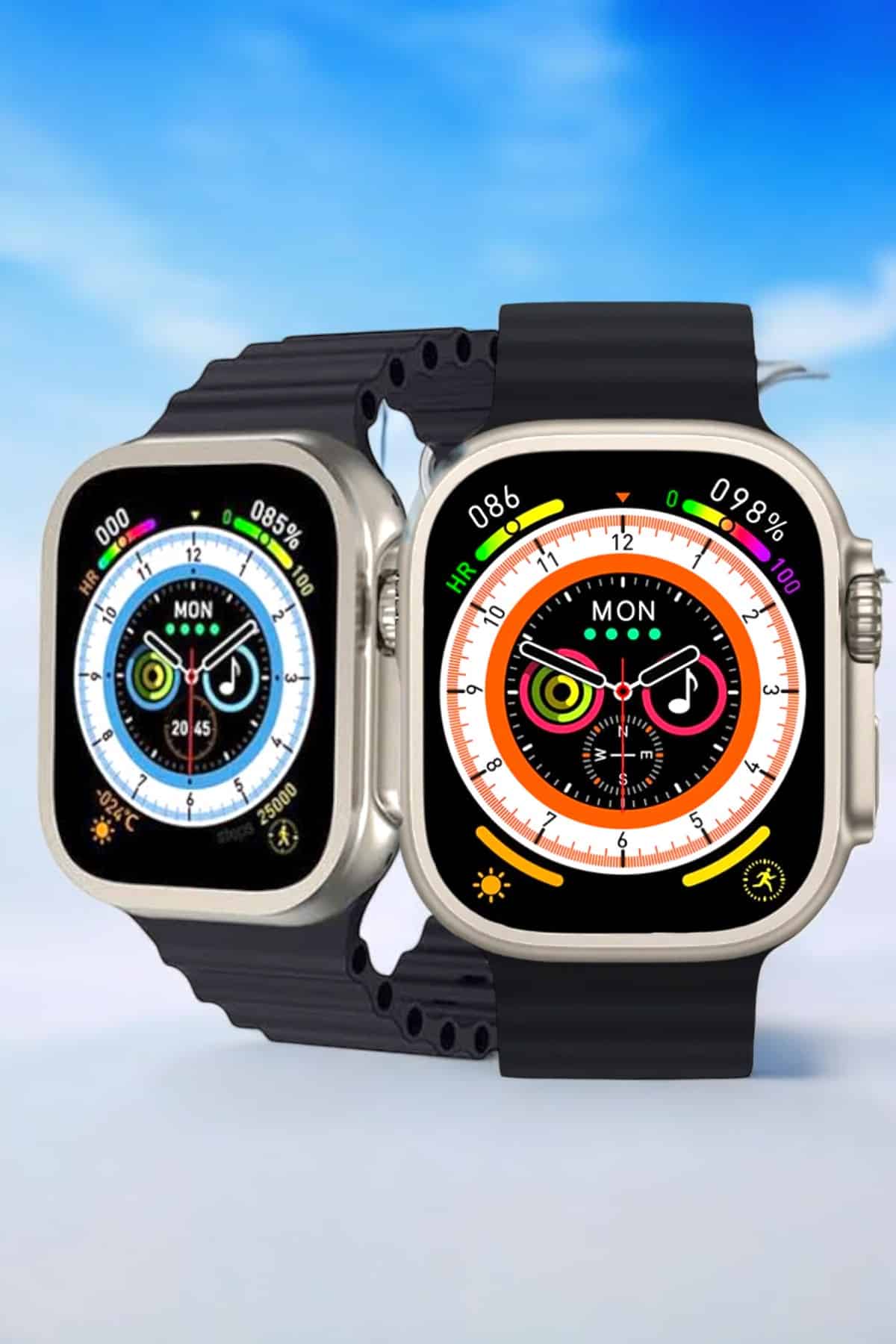 Bluetooth Bağlantılı Nabız, Kan Basıncı, Oksijen Ölçer Akıllı Saat - Lisinya