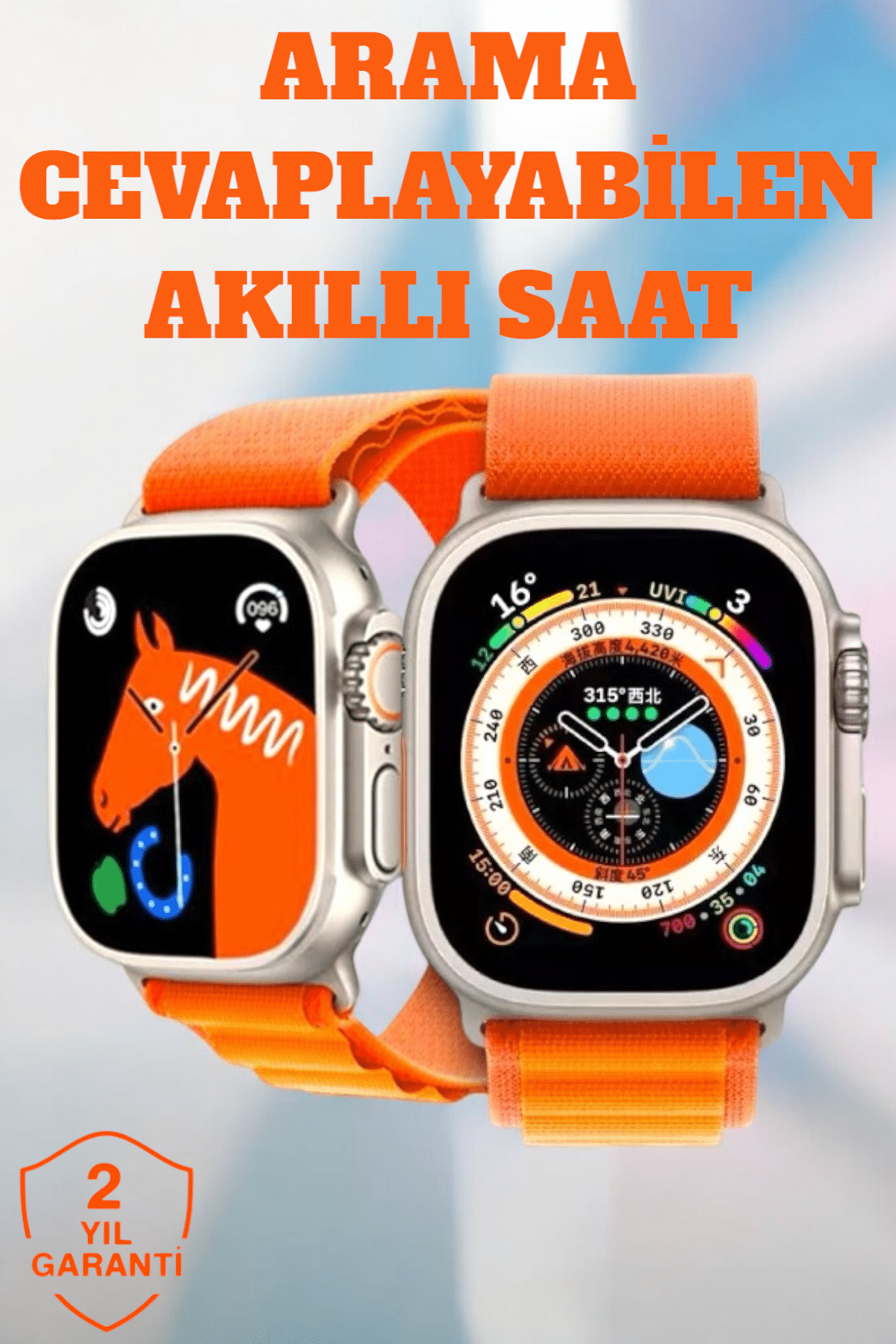 Uyku ve Nabız Takipli, Wireless Şarjlı Akıllı Saat Android ve iOS Uyumlu - Lisinya