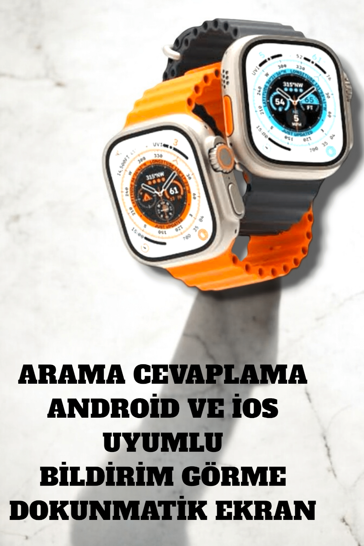 Uyku ve Nabız Takipli, Wireless Şarjlı Akıllı Saat Android ve iOS Uyumlu - Lisinya