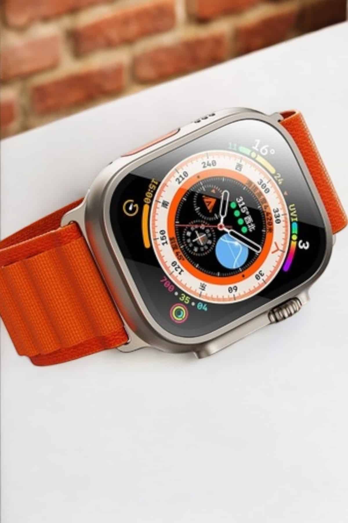 Bluetooth Bağlantılı 49MM Dokunmatik Akıllı Saat Sağlık ve Spor Takip Özellikli - Lisinya