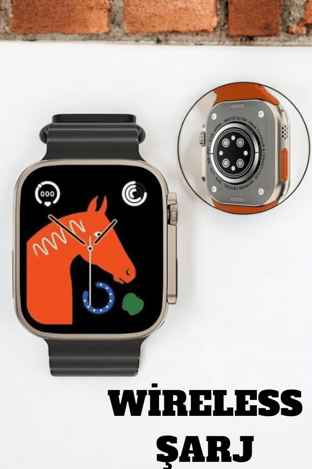 Uyku ve Nabız Takipli, Wireless Şarjlı Akıllı Saat Android ve iOS Uyumlu - Lisinya