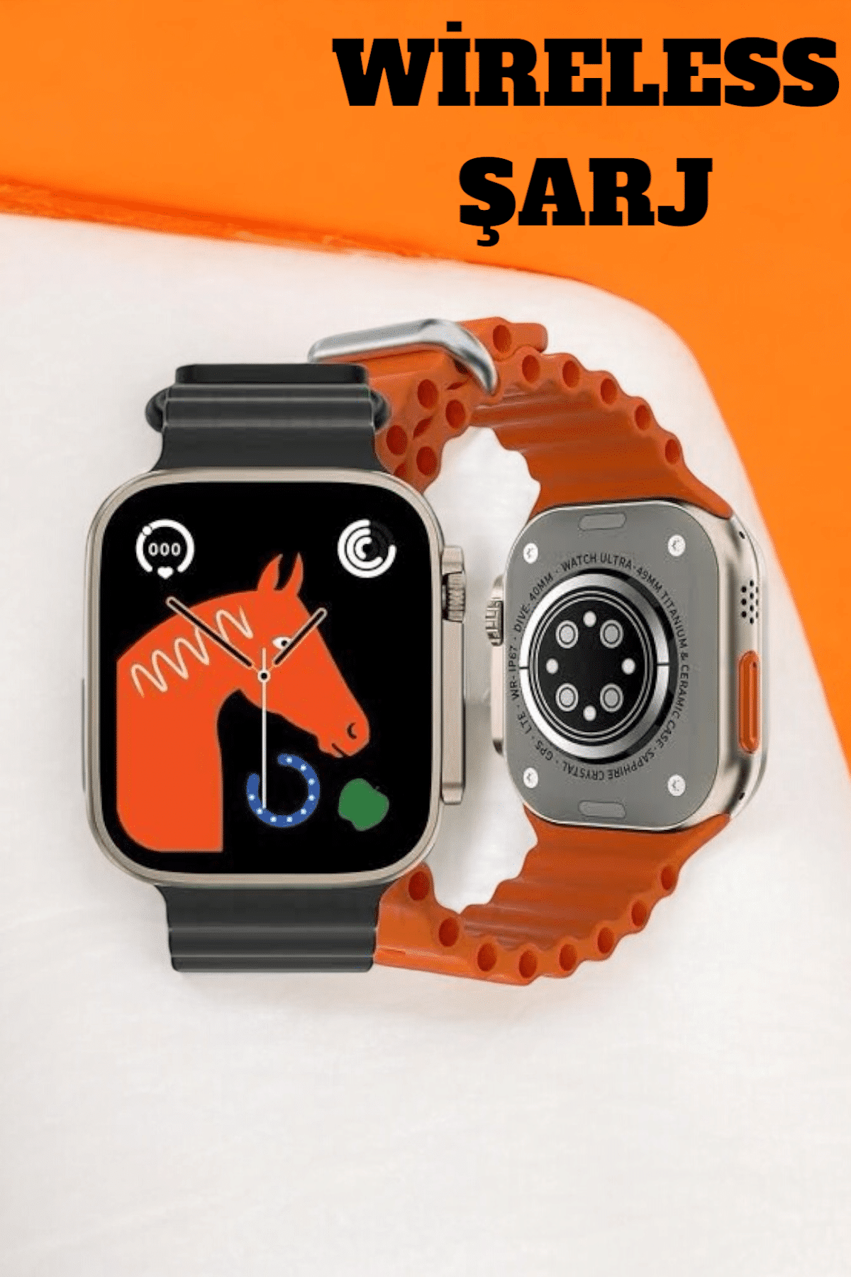 49MM Ekranlı, Kan Basıncı ve Adımsayar Özellikli Bluetooth Akıllı Saat - Lisinya