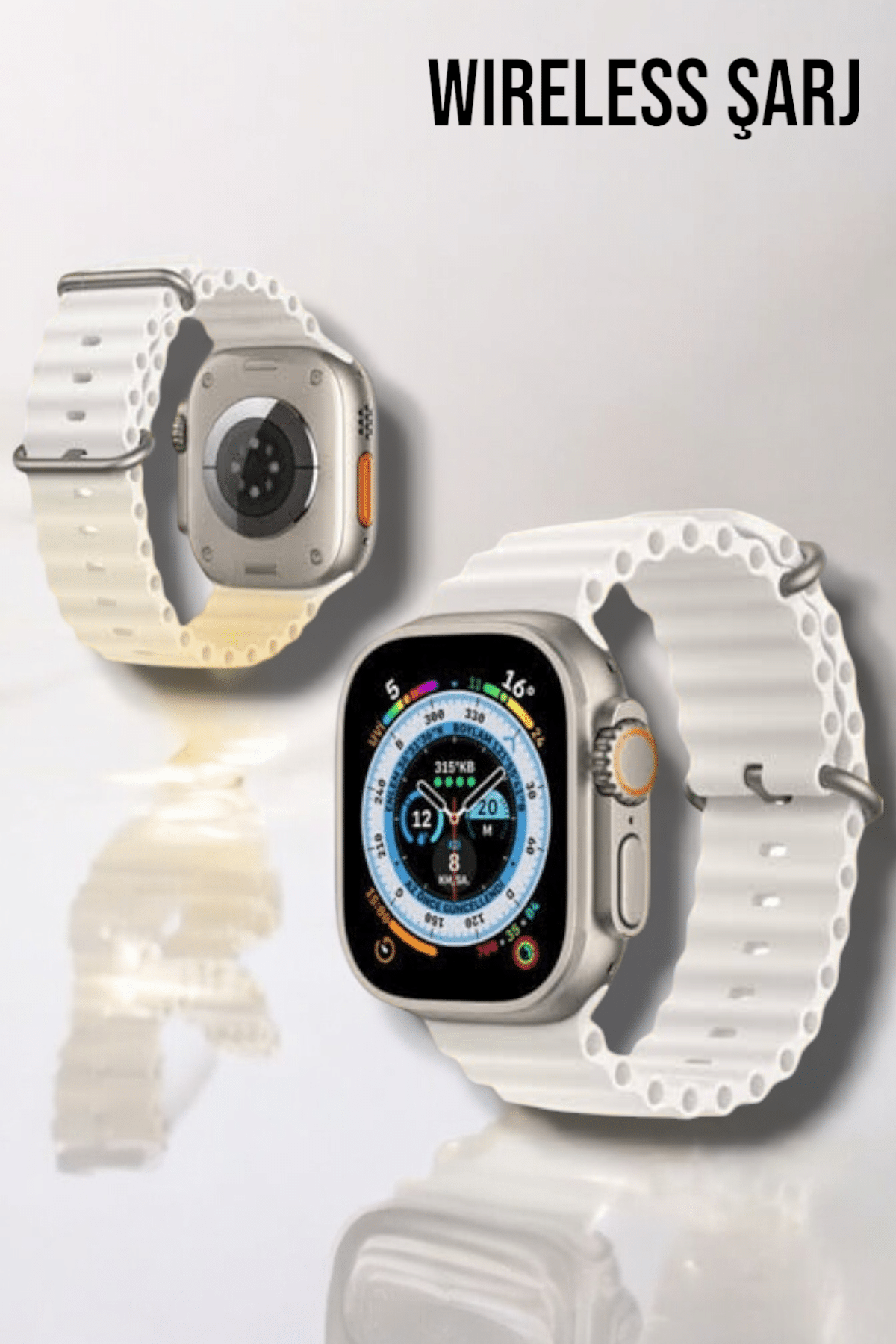 Bluetooth Bağlantılı 49MM Dokunmatik Akıllı Saat Sağlık ve Spor Takip Özellikli - Lisinya