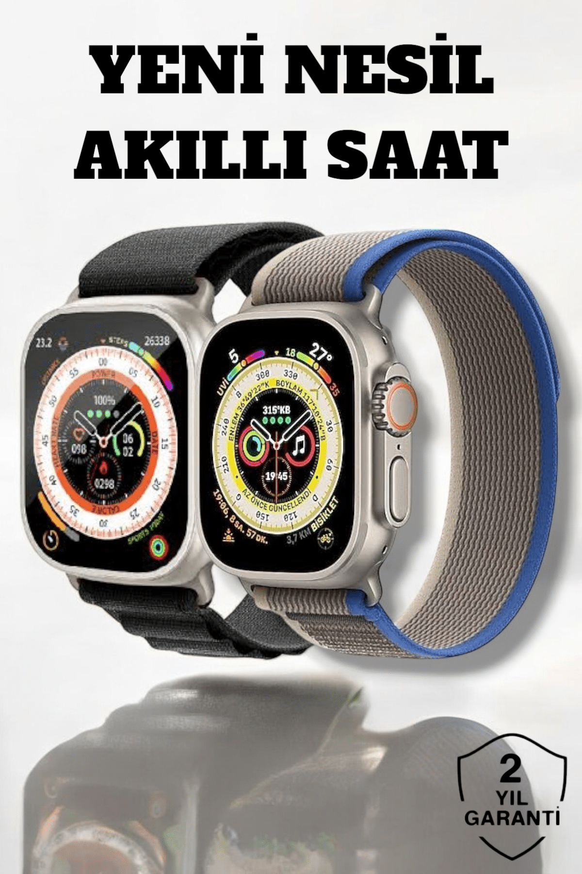 49MM Ekranlı, Kan Basıncı ve Adımsayar Özellikli Bluetooth Akıllı Saat - Lisinya