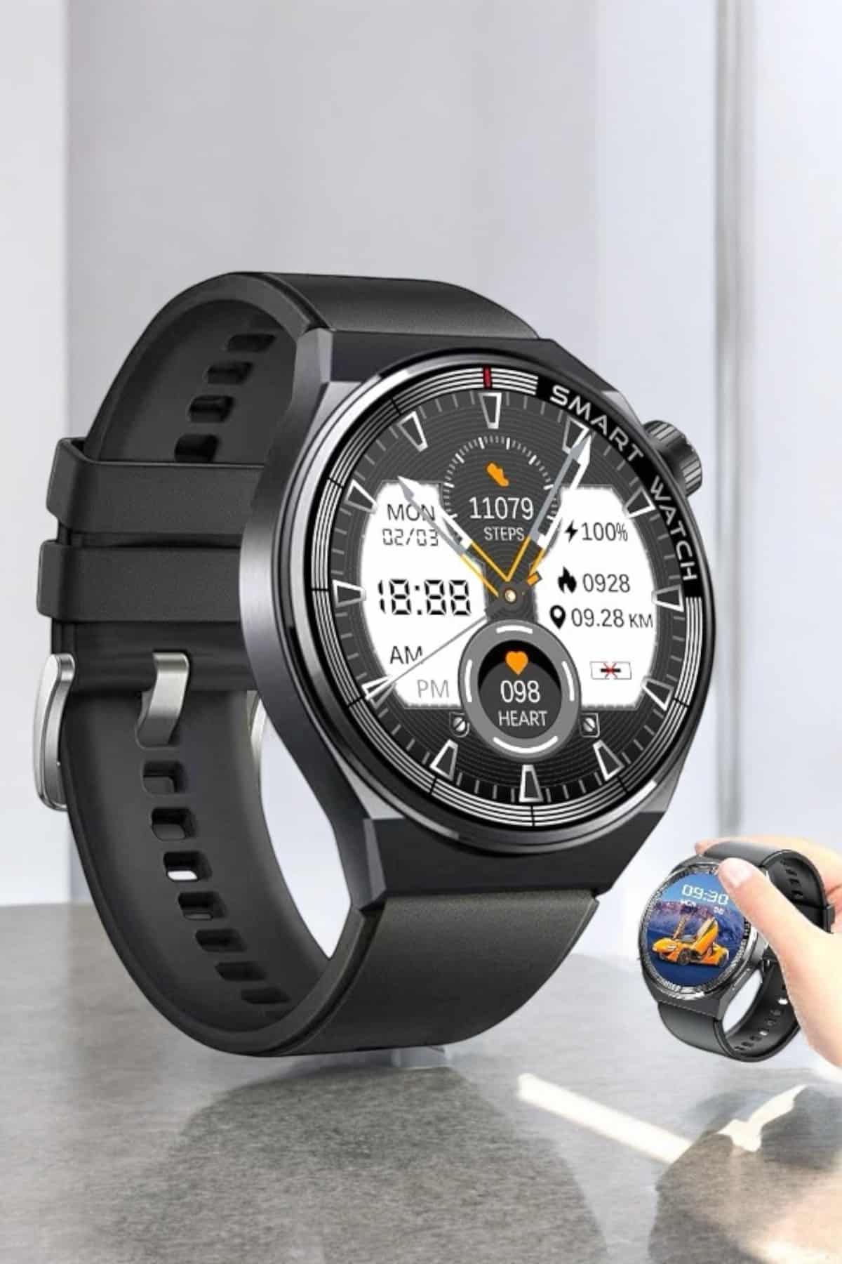 Akıllı Saat Uyku Ve Sağlık Takibi Bildirim Görme Arama Cevaplama - Lisinya