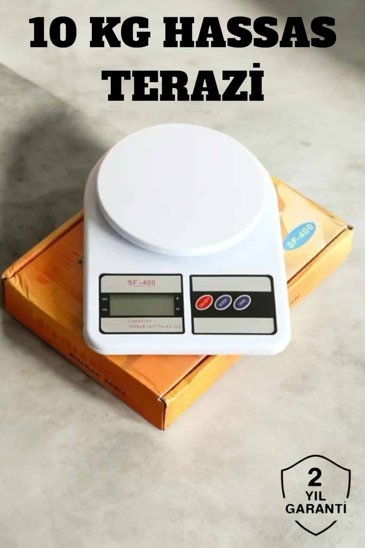 Hassas Terazi 10 kg Kapasiteli, Yüksek Hassasiyetli Dijital Mutfak Tartısı - Lisinya