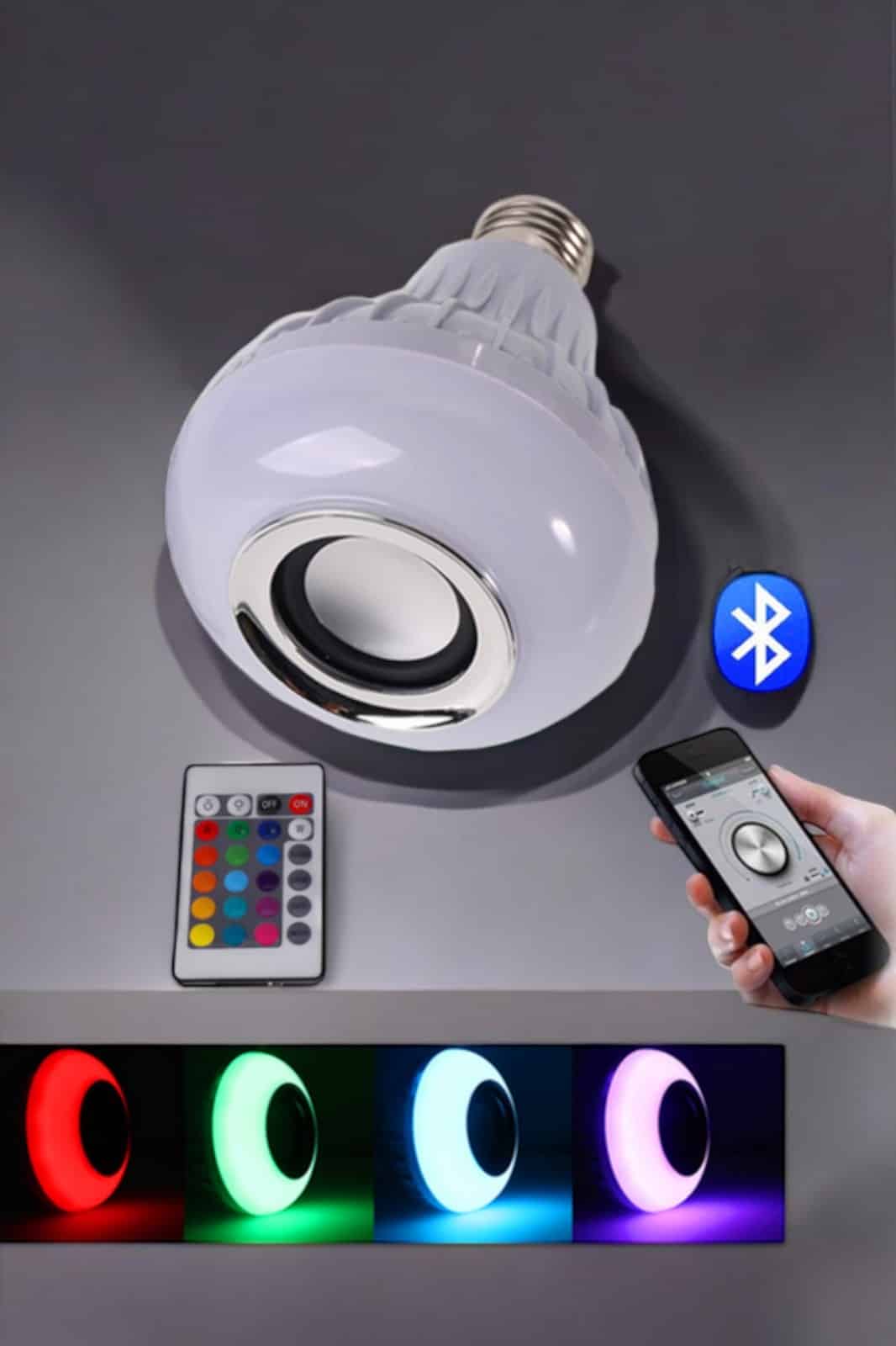 Lamba Led Hoparlör Dayanıklı ve Uzun Ömürlü Bluetooth Hoparlör - Lisinya