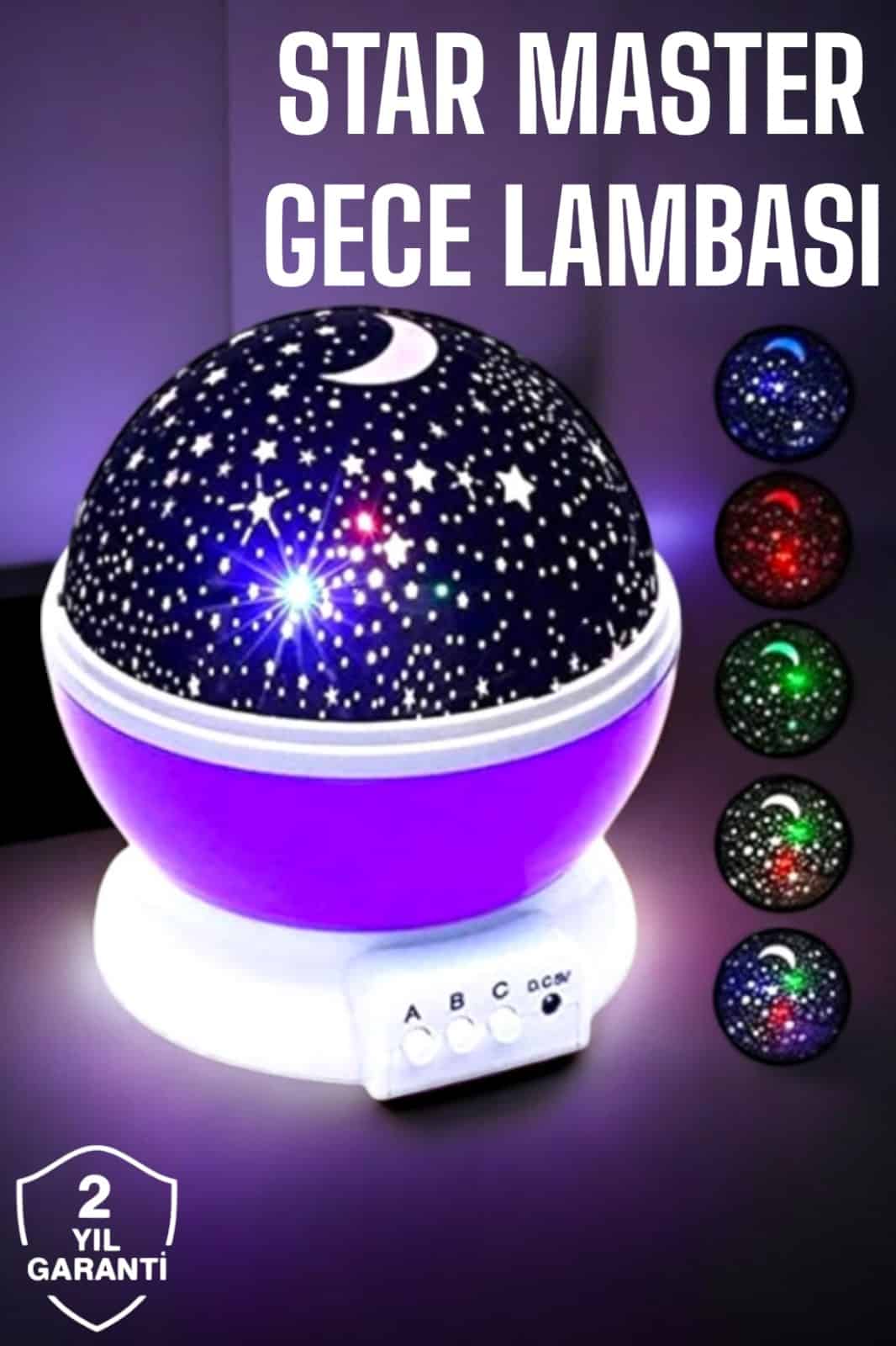 Çocuklara Özel Yıldızlı Gece Lambası - Lisinya