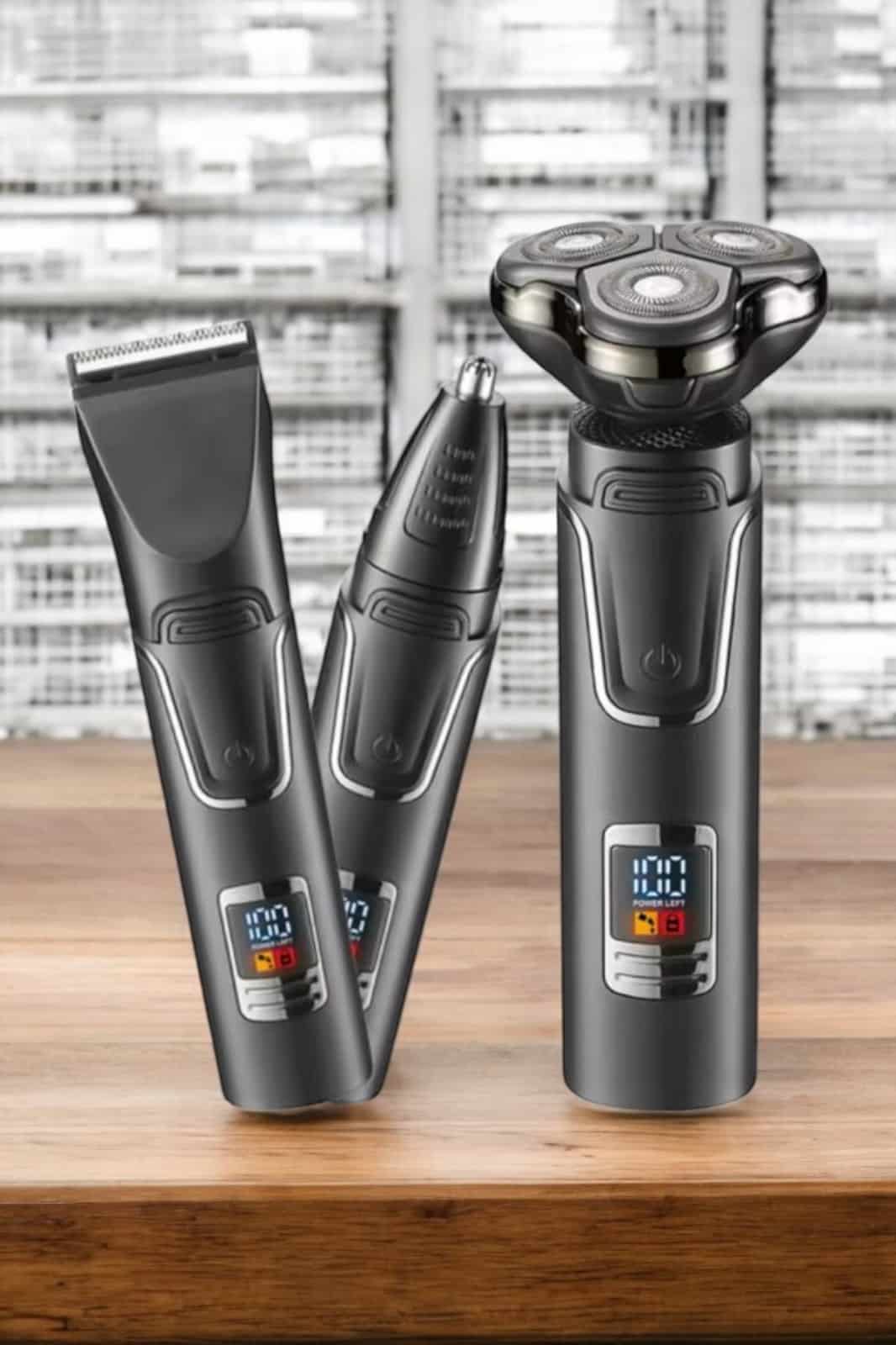 Yüksek Performanslı 3 Başlıklı Profesyonel Tıraş Makinesi - Lisinya