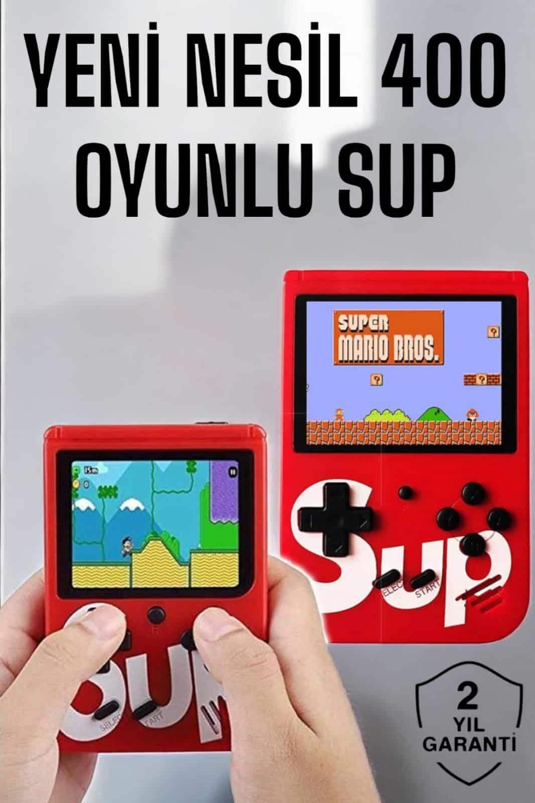 Yeni Nesil Çocuklara Özel SUP 400 Oyunlu Mini El Konsolu - Lisinya