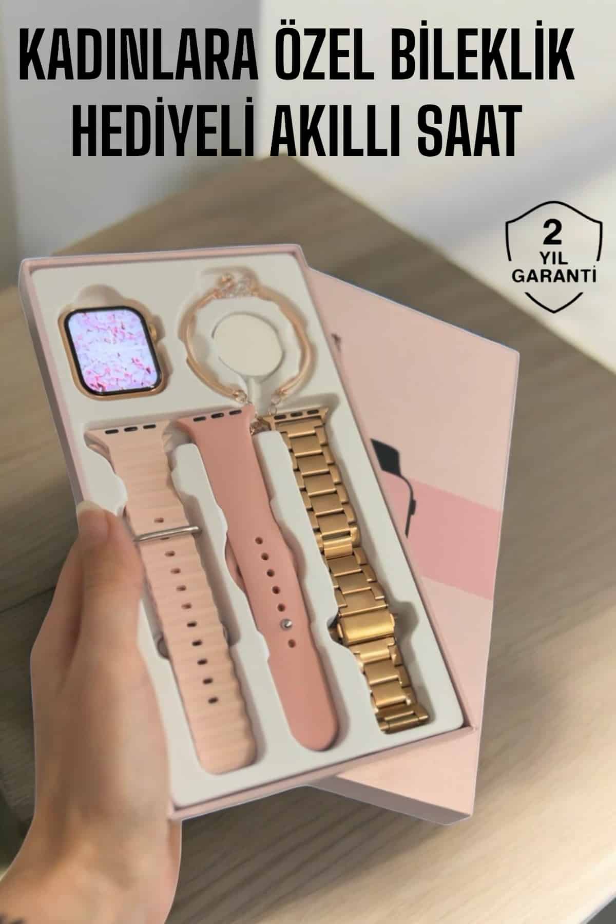 Akıllı Saat Adımsayar, Nabız Takibi ve GPS Destekli Kadınlara Özel - Lisinya