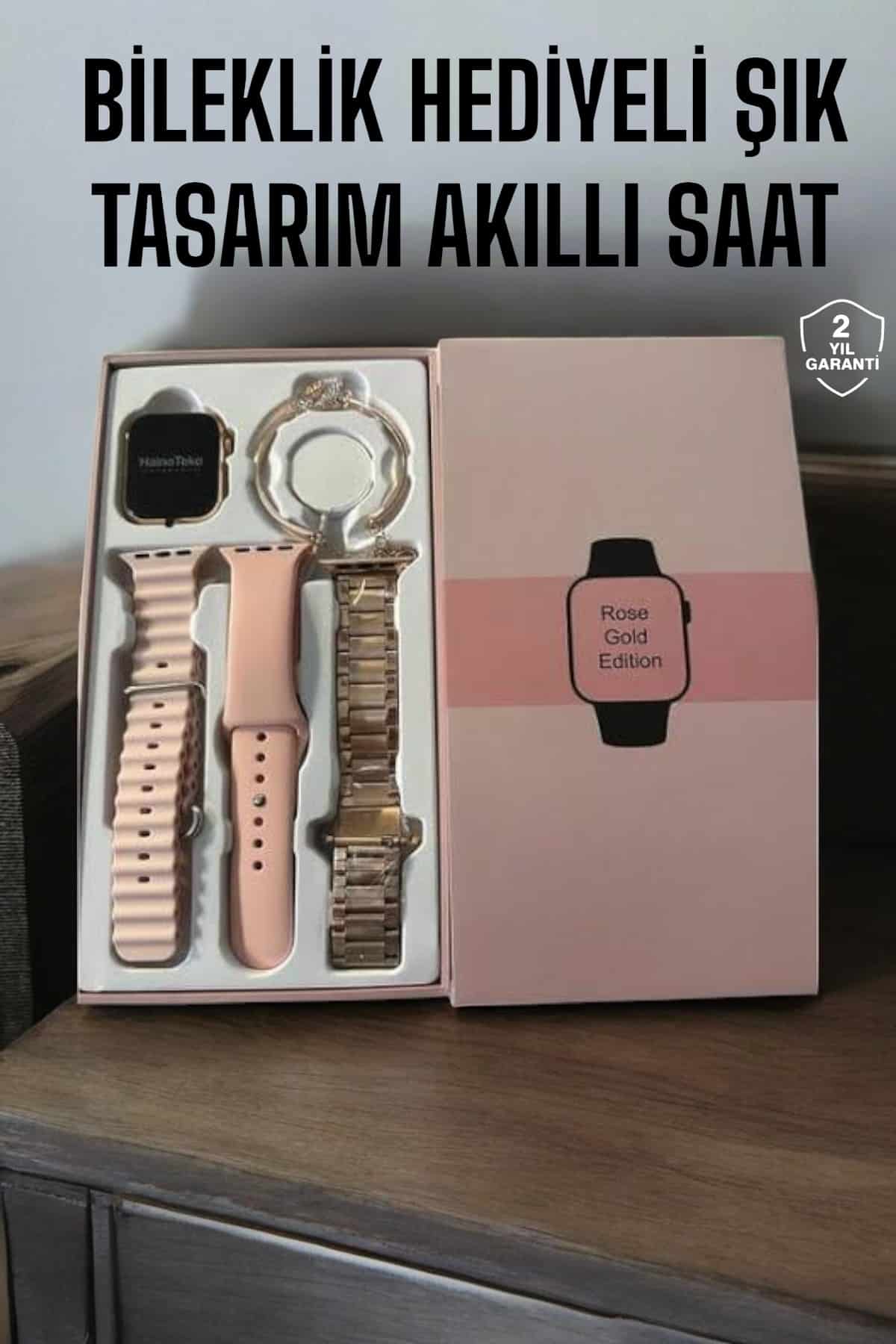 Akıllı Saat Bileklik Hediyeli Uzun Pil Ömrü GPS Takibi - Lisinya