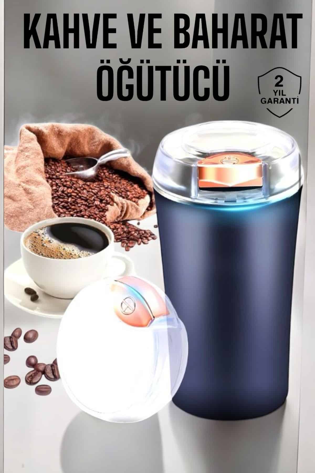 Otomatik Kahve ve Baharat Öğütücü Kolay Ve Taşınabilir - Lisinya