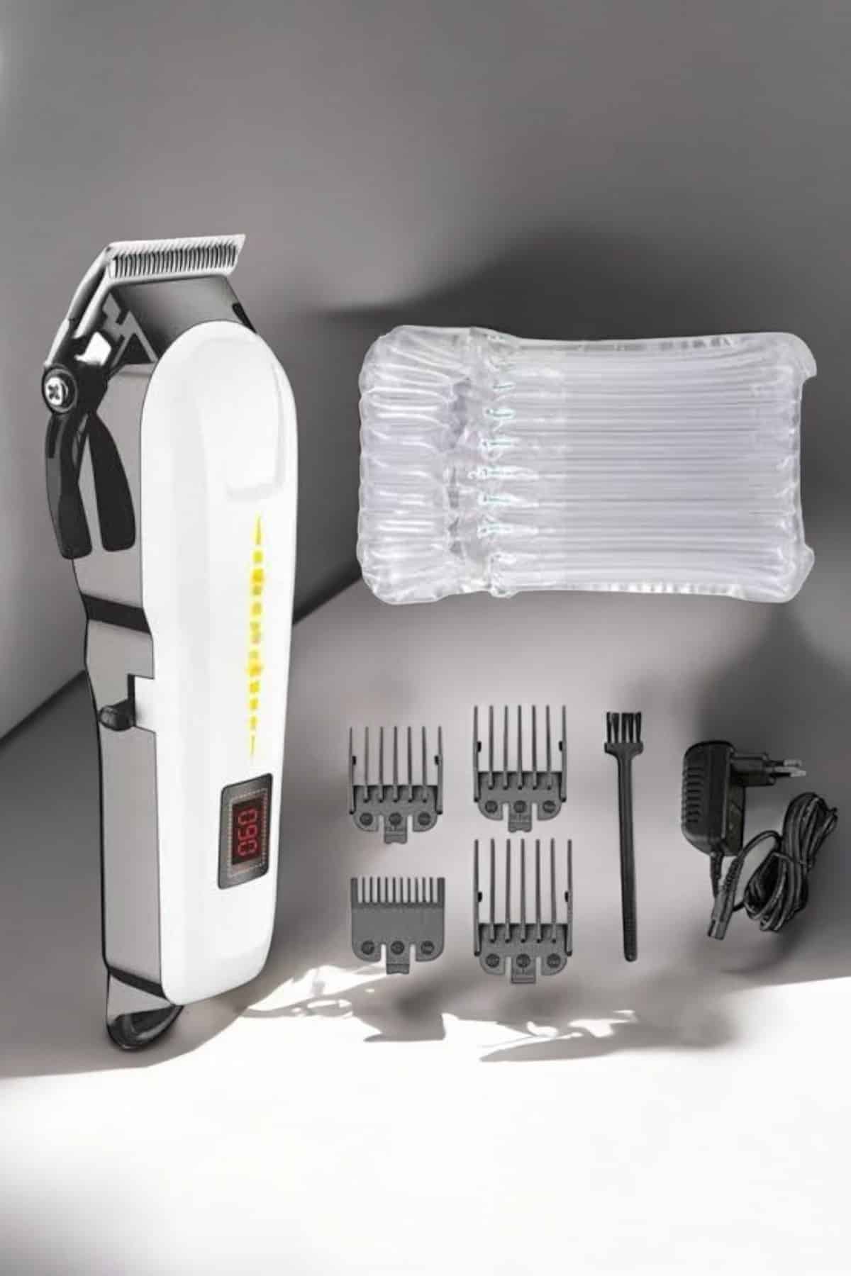 Tıraş Makinesi Profesyonel Saç Ve Sakal Kesme Milim Ayarlı Dijital Göstergeli - Lisinya