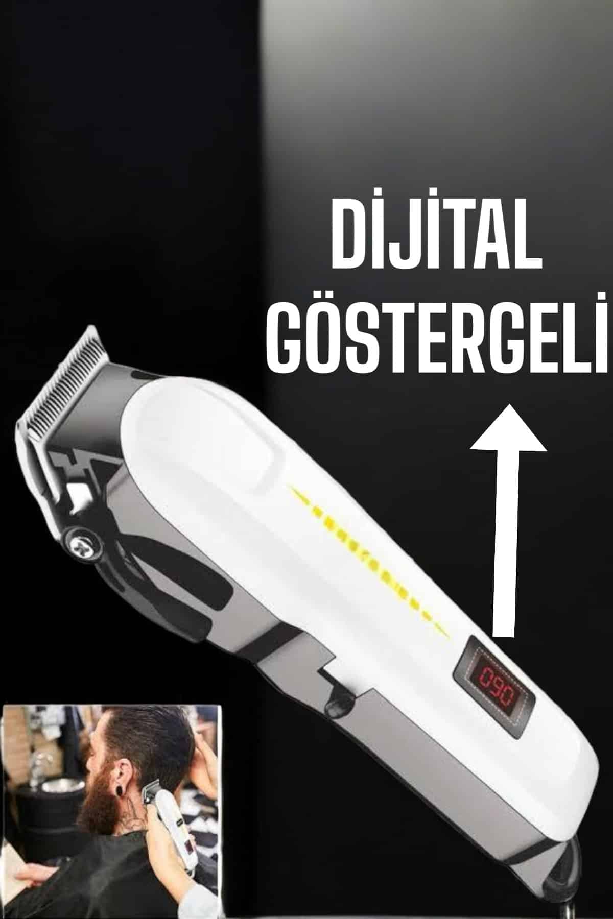 Tıraş Makinesi Uzun Ömürlü Batarya, Keskin Bıçaklar ve Profesyonel - Lisinya