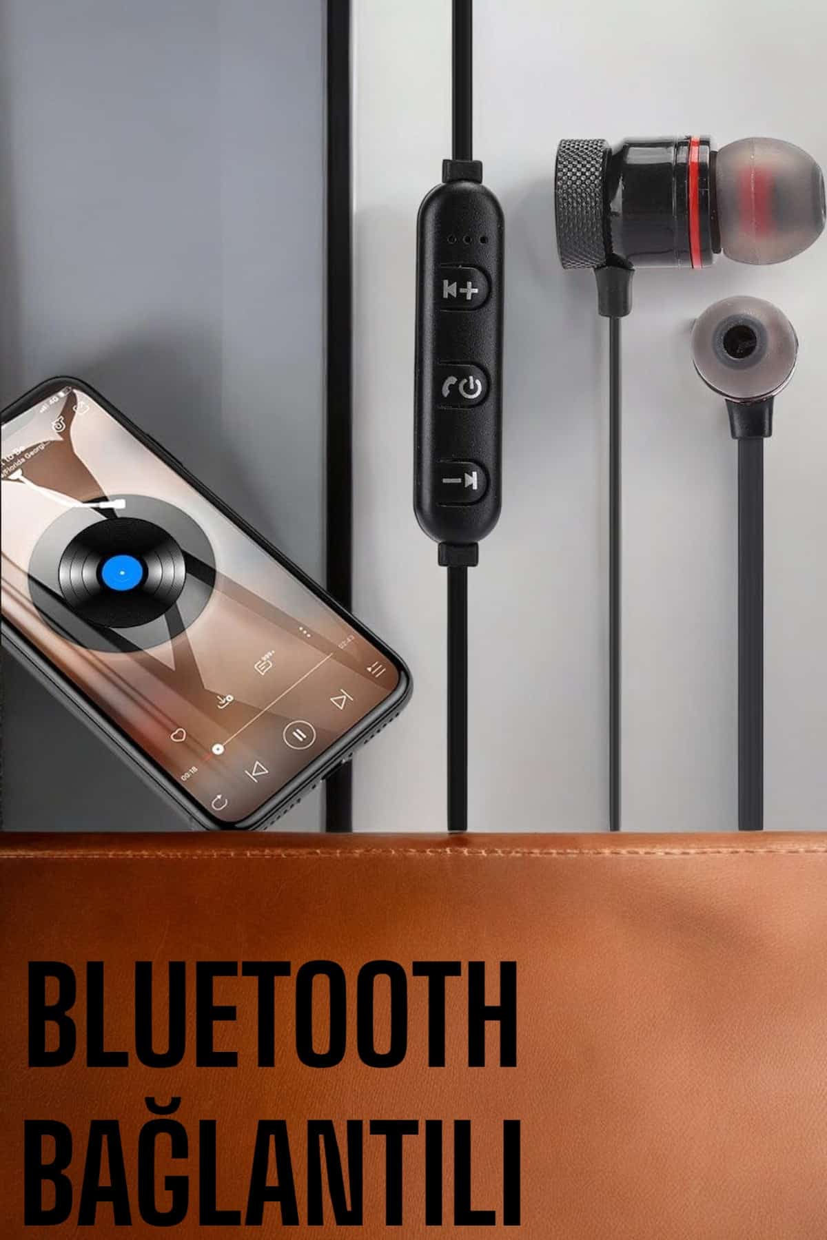 Kablosuz Sport Mıknatıslı Mikrofonlu Kulak İçi Kulaklık - Lisinya