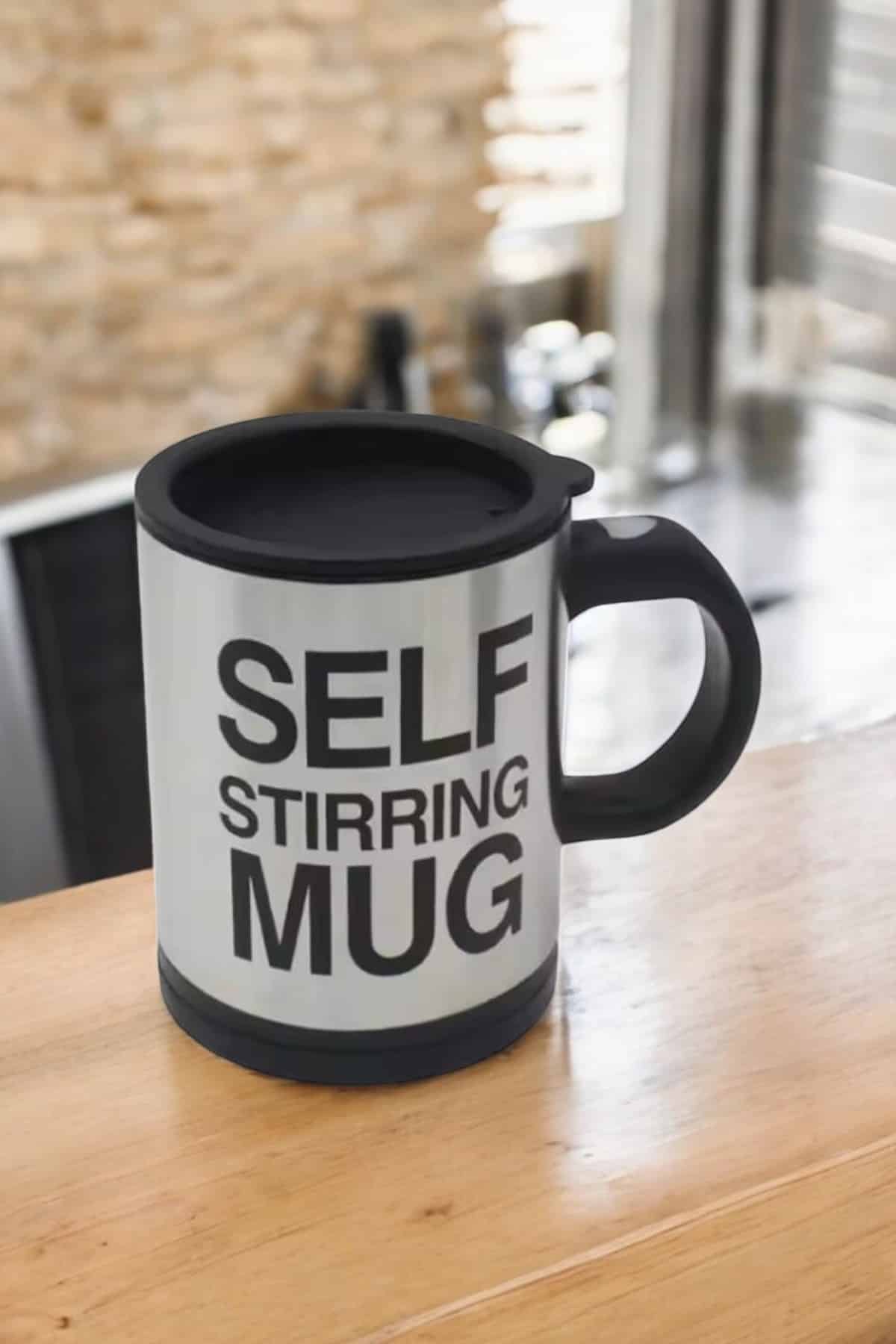 Yazılı Kupa Kendi Kendini Karıştıran Mikser Kupa Termos Bardak - Lisinya