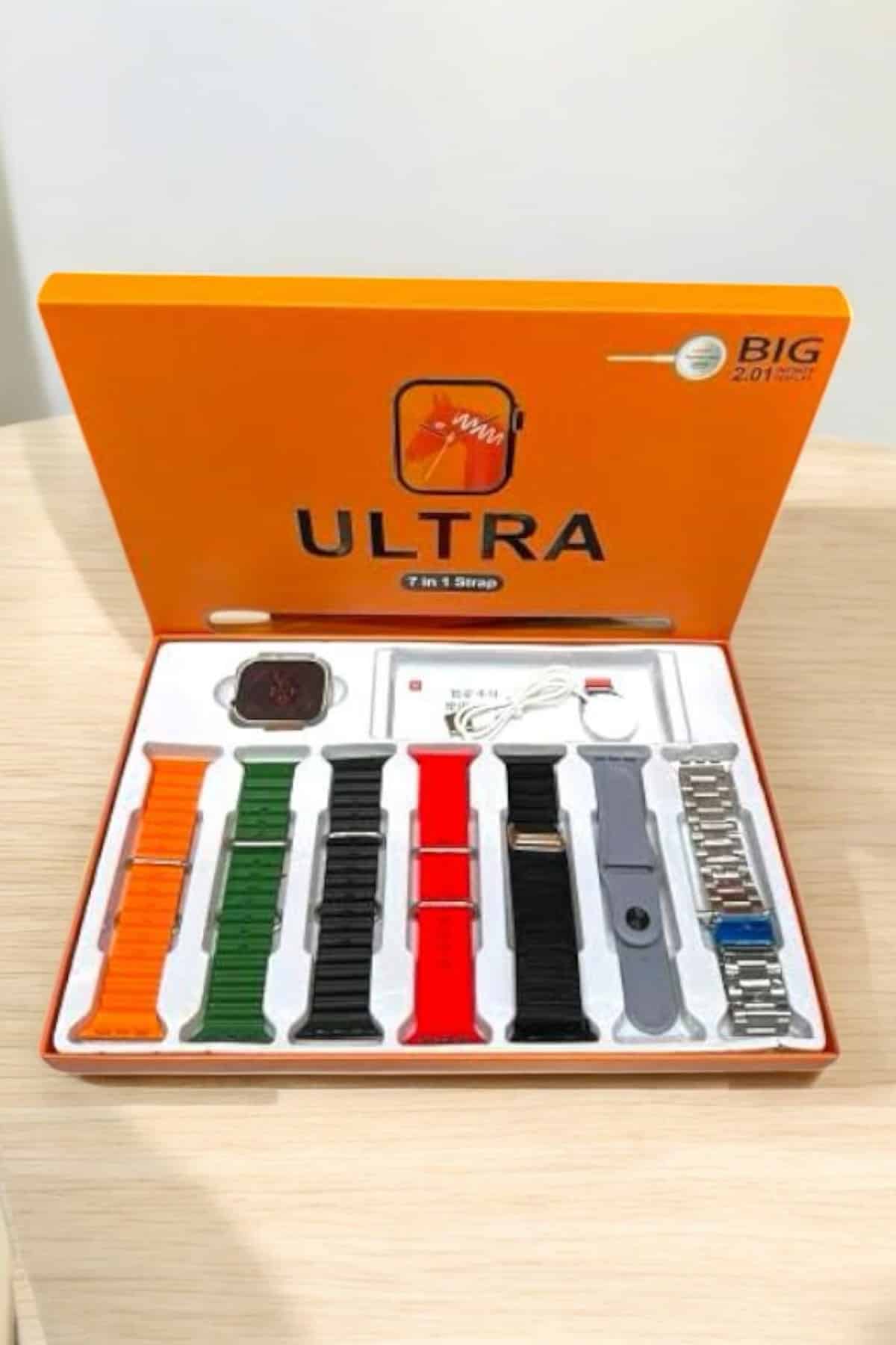 Akıllı Saat 7 Kordonlu Metal,Plastik Ve Hasır Kordon Seçeneği - Lisinya