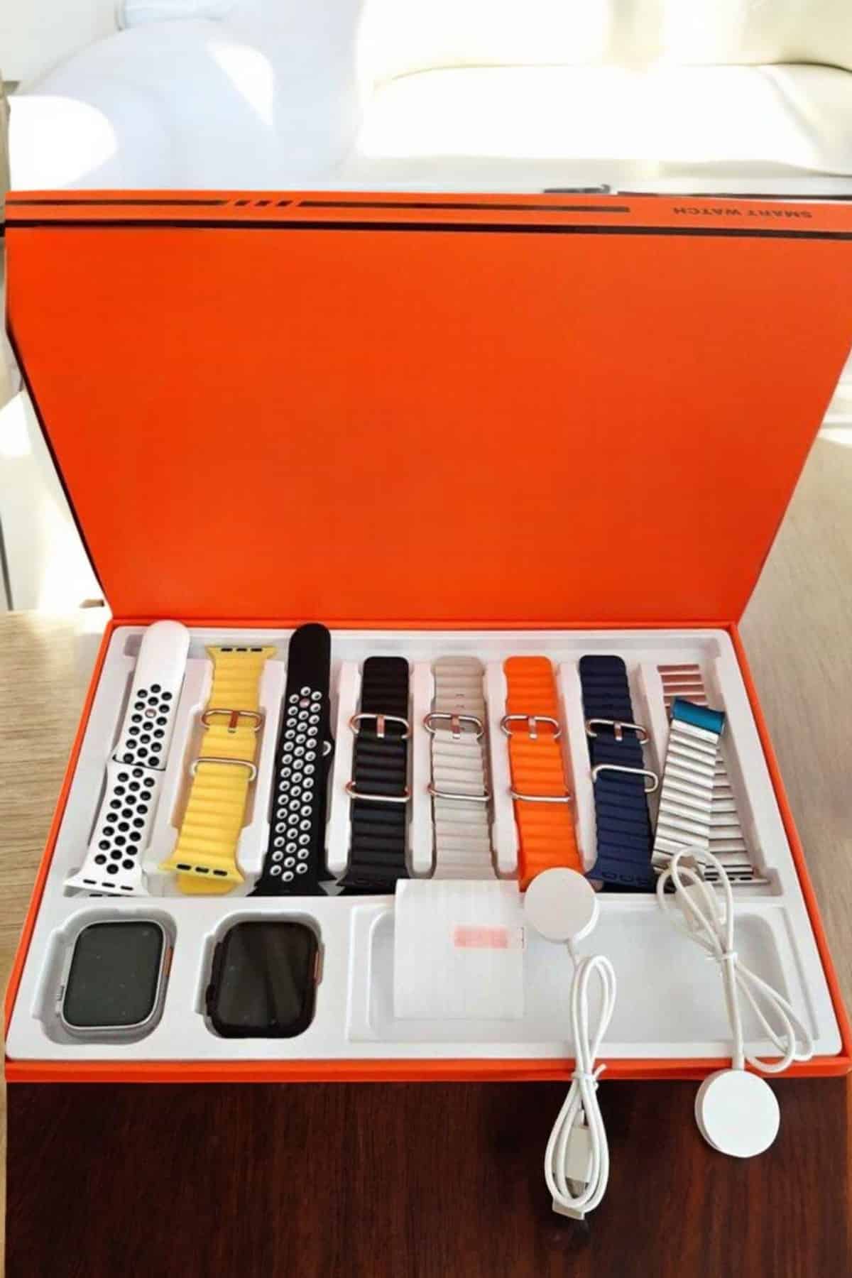 Akıllı Saat 7 Kordonlu Metal,Plastik Ve Hasır Kordon Seçeneği - Lisinya