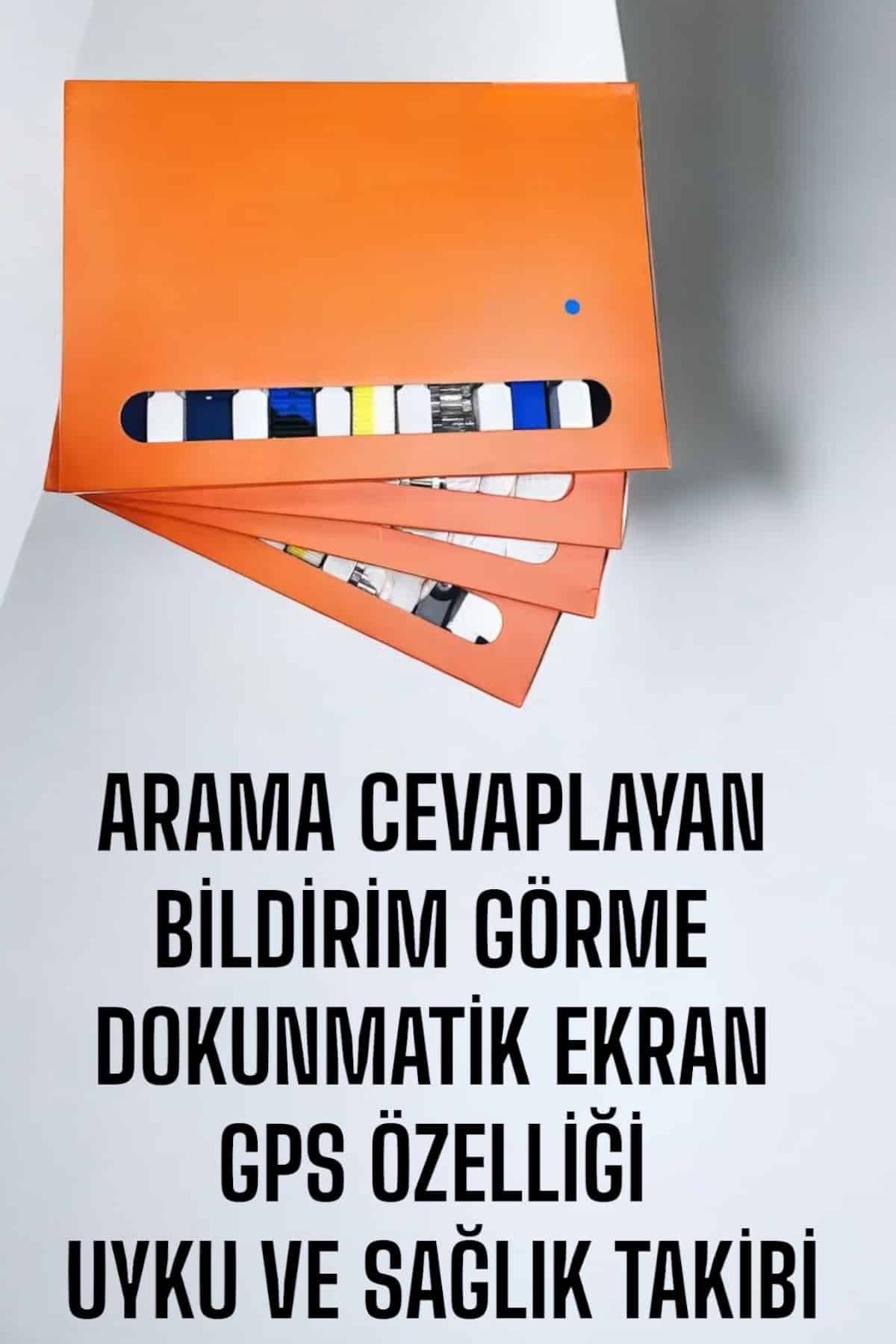 Akıllı Saat 7 Kordonlu Bildirim Görebilen Metal Kordon GPS Özelliği - Lisinya