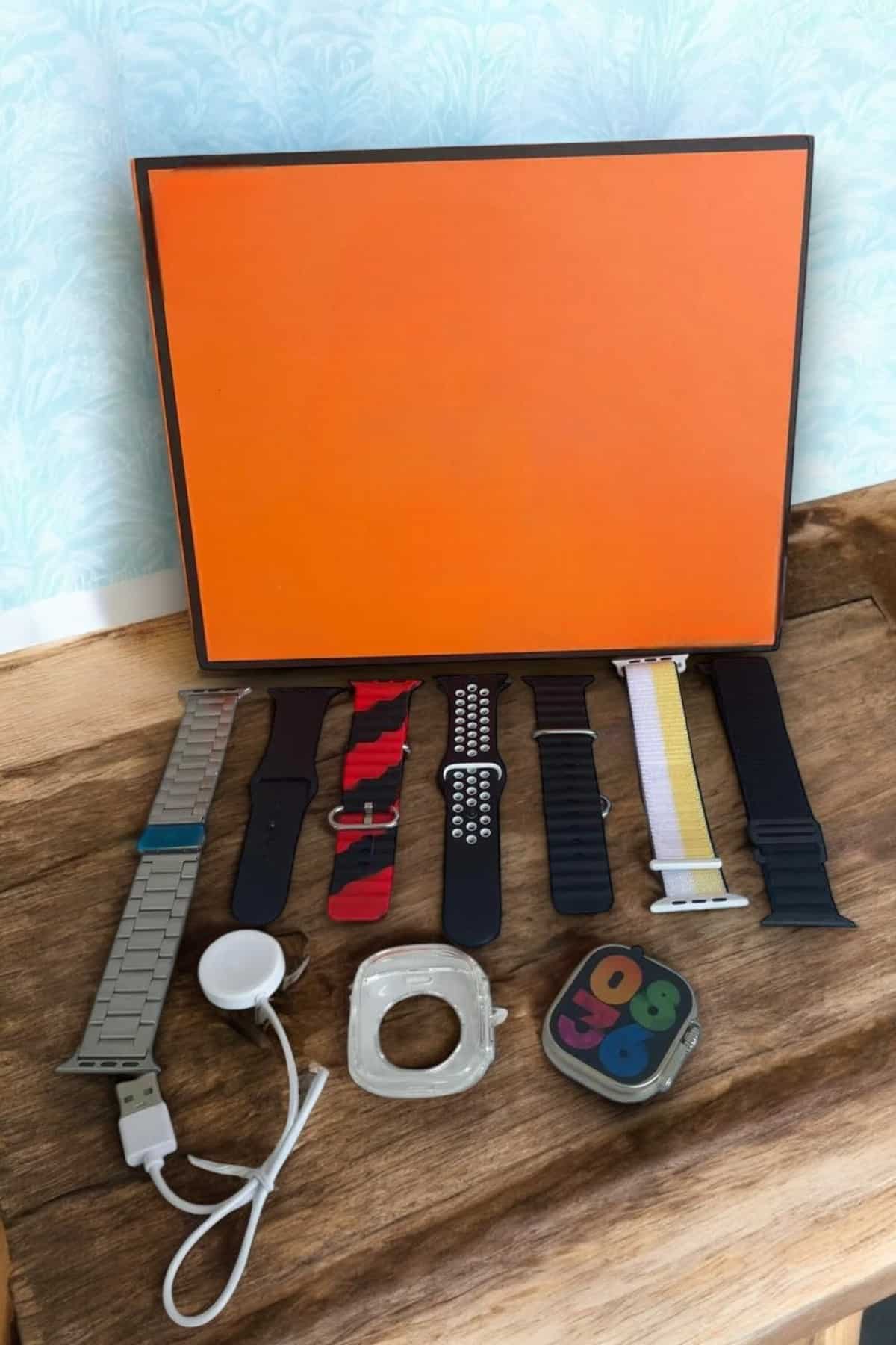 Akıllı Saat 7 Farklı Kordonlu Arama Cevaplayan Bildirim GPS Özelliği - Lisinya