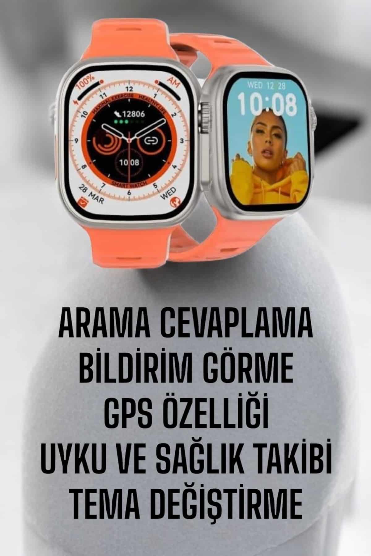 Akıllı Saat GPS, Sağlık Ve Uyku Takibi Arama Cevaplayan Bluetooth Bağlantılı - Lisinya