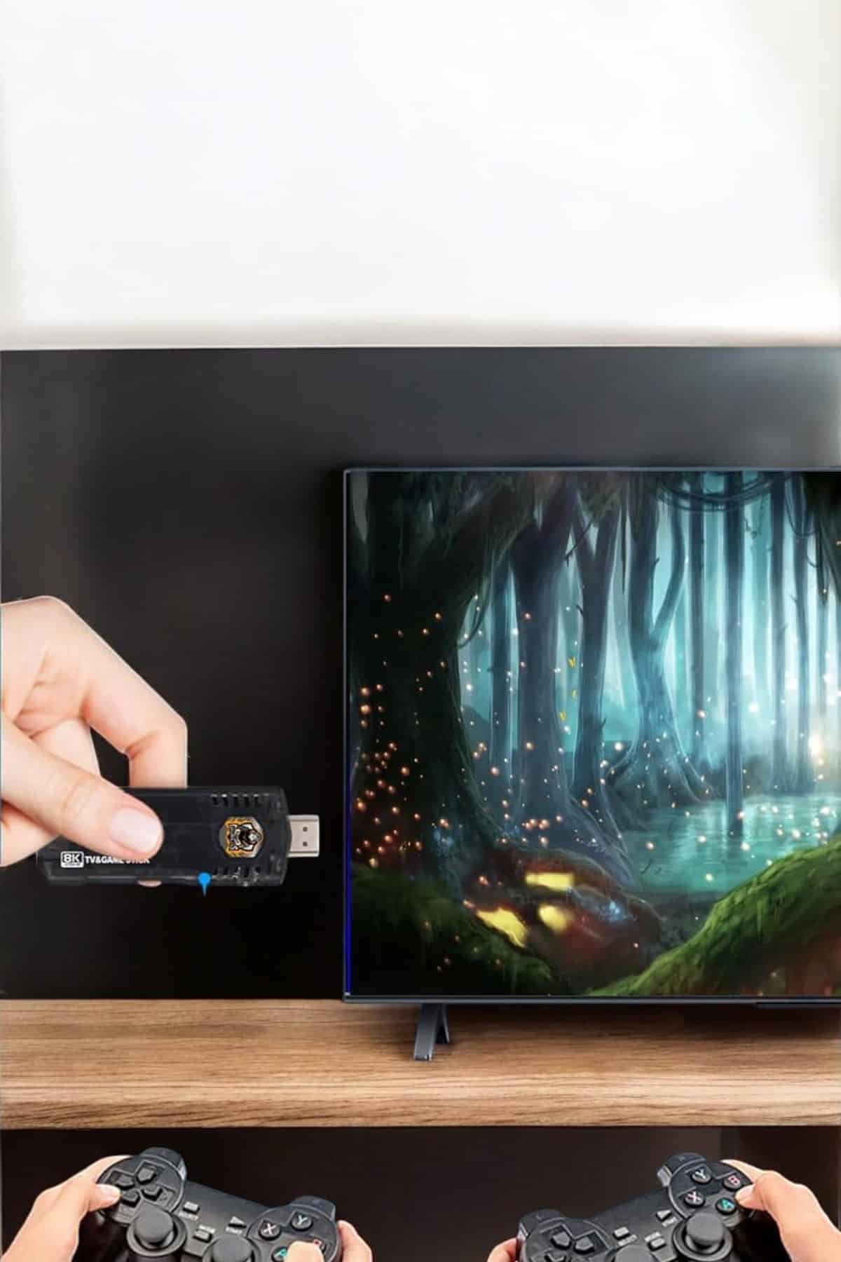 20.000 Oyunlu Premium Model Oyun Konsolu 8k Android Tv HD Game Stick - Lisinya 20.000 Oyunlu Premium Model Oyun Konsolu 8k Android Tv HD Game Stick - Lisinya