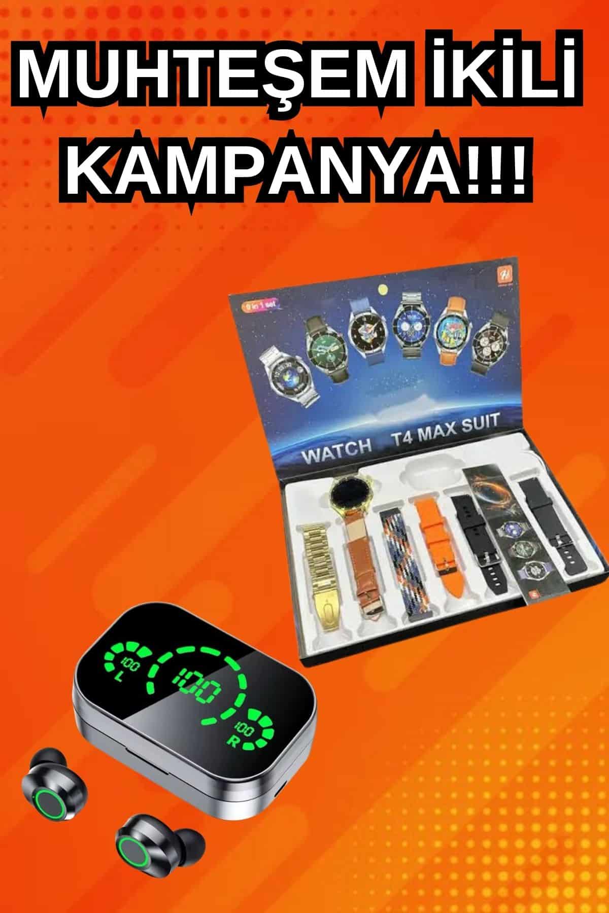 Yeni Model Akıllı Saat ve Ucuz Kaliteli Bluetooth Kulaklık Amoled Ekran Aynalı - Lisinya