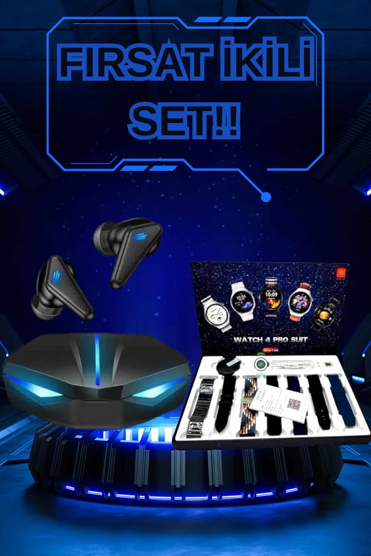 Gamer Kulaklık ve Çok Kordonlu Akıllı Saat Gürültü Önleyici GPS Desteği - Lisinya