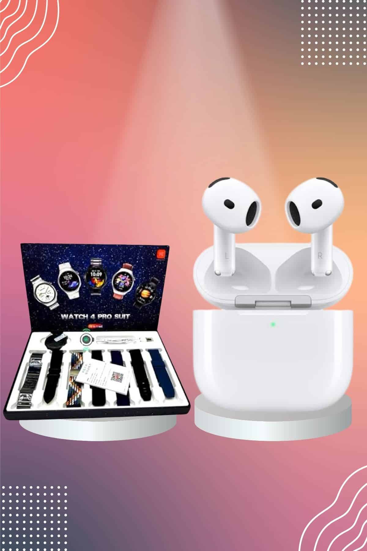 3.Nesil TWS Bluetooth Kulaklık Bluetooth Bağlantılı Akıllı Saat Amoled Ekran Plastik Hasır Kordon - Lisinya