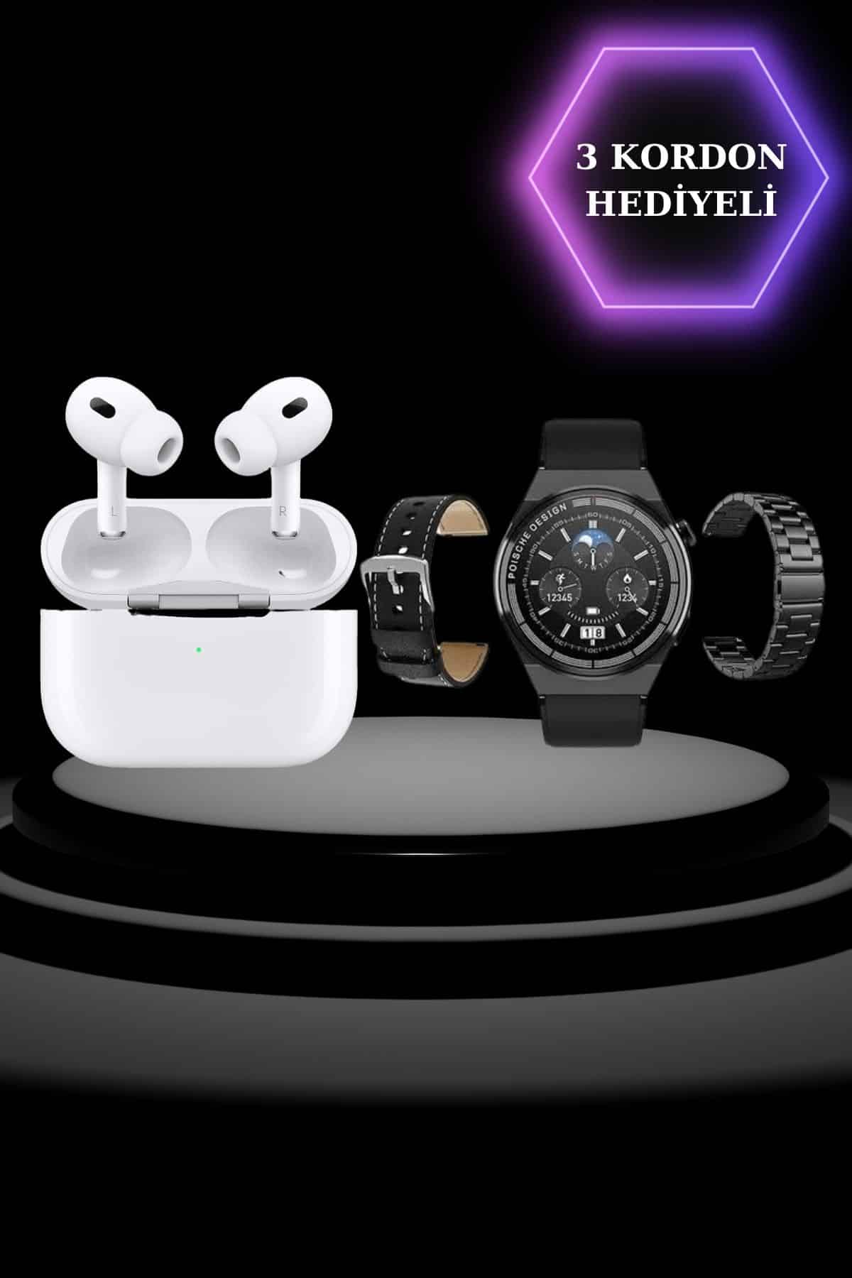 Aynalı Bluetooth Kulaklık Yeni Nesil Akıllı Saat Titreşimli Nabız Ölçer Spor Modları - Lisinya