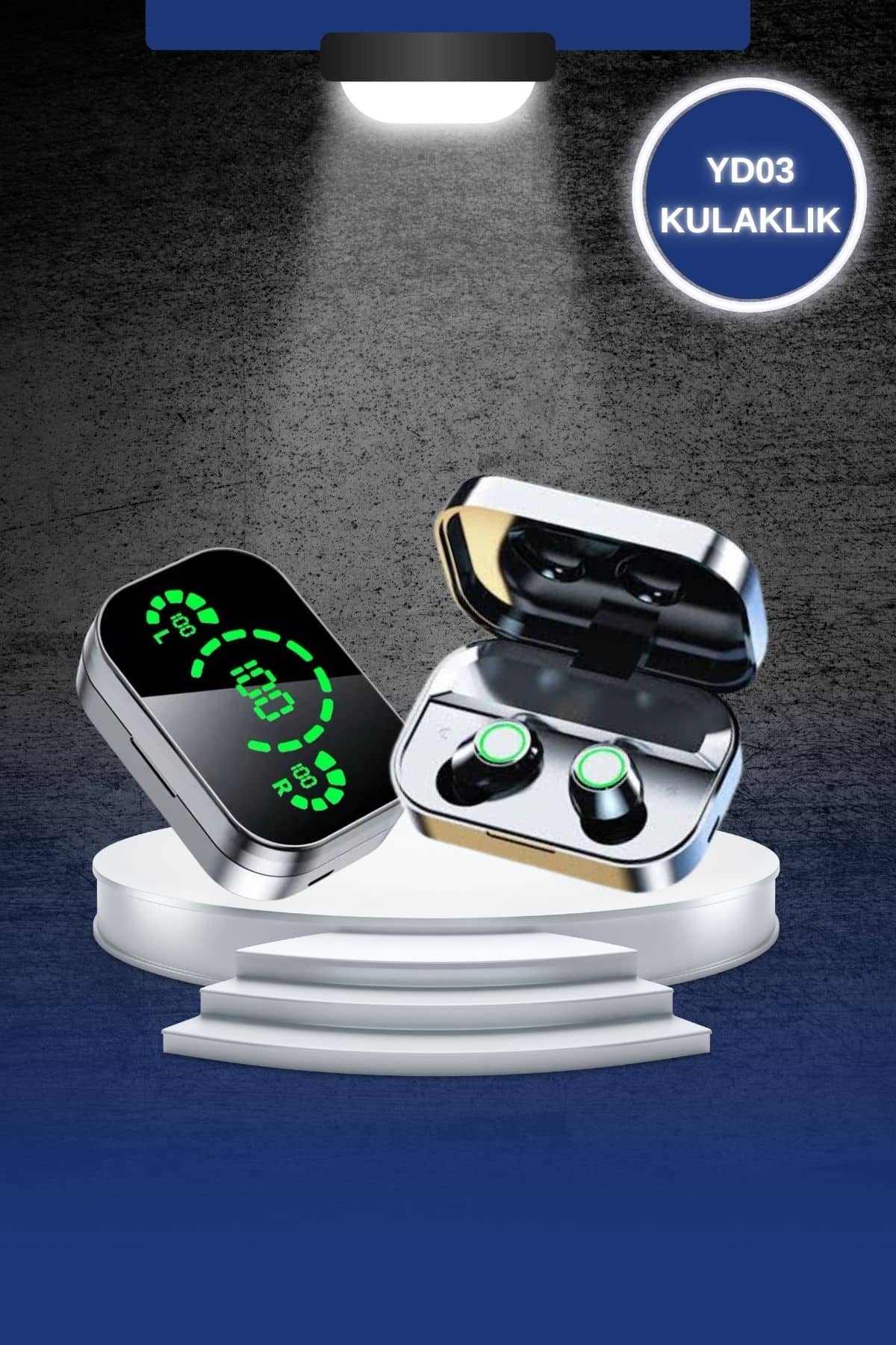 Dokunmatik Akıllı Saat Yeni Nesil Kulaklık Kampanyası Bluetooth Bağlantılı ANC Özelliği - Lisinya