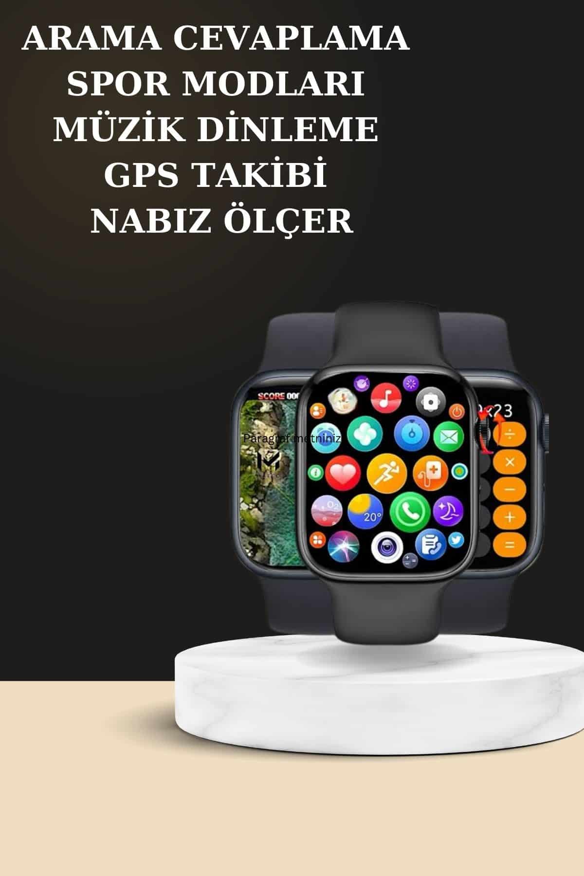 Bluetooth Bağlantılı Kablosuz Kulaklık ve Yeni Nesil Akıllı Saat 5.0 Bluetooth - Lisinya