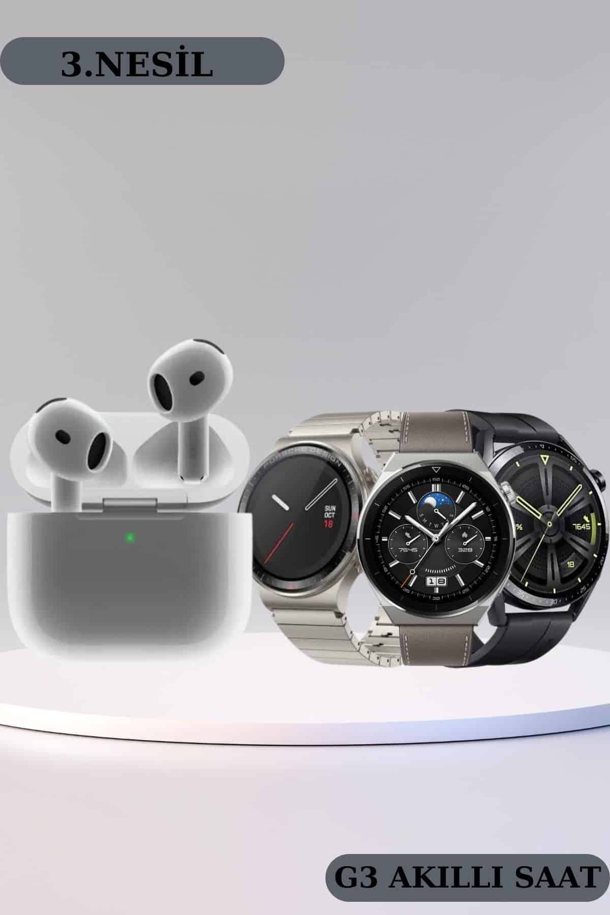 Akıllı Saat ve Kulaklık Seti Bildirim Görme Arama Cevaplama ANC Özelliği - Lisinya