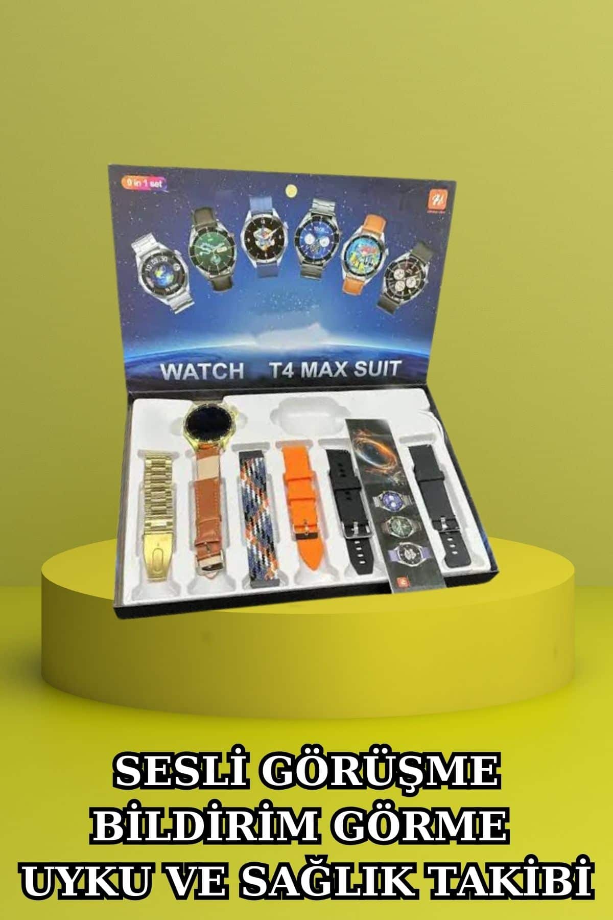 3.Nesil TWS Bluetooth Kulaklık Bluetooth Bağlantılı Akıllı Saat Amoled Ekran Plastik Hasır Kordon - Lisinya