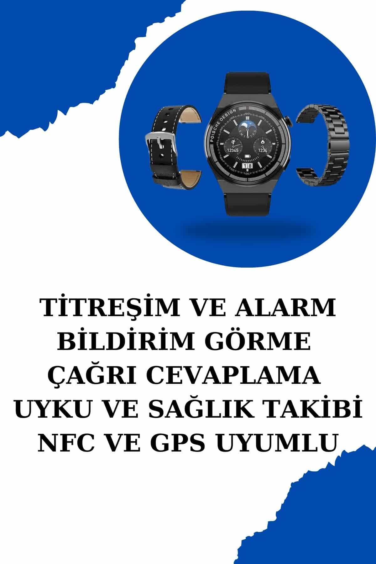 Kablosuz Bluetooth Bağlantılı Kulaklık ve Dokunmatik Ekran Akıllı Saat Arama Cevaplama - Lisinya