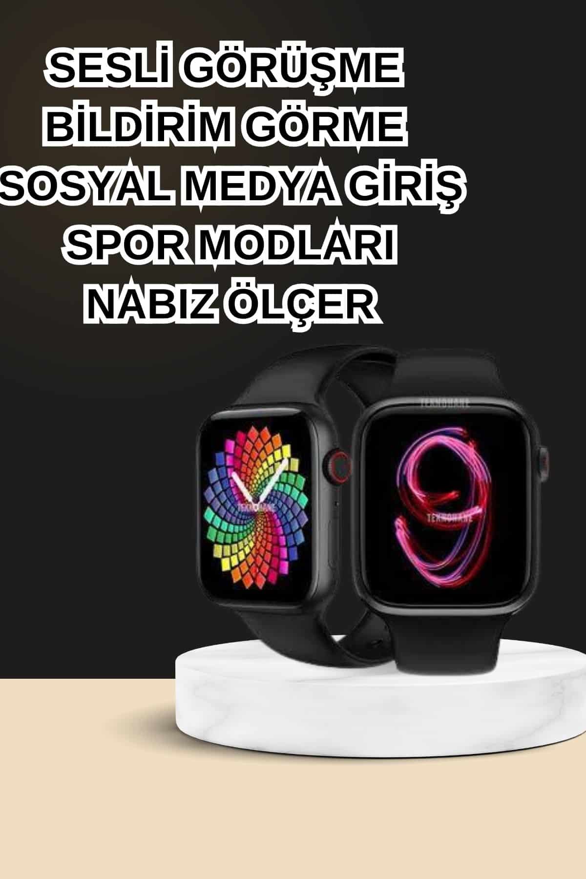 Dokunmatik Akıllı Saat Yeni Nesil Kulaklık Kampanyası ANC Özelliği Yüksek Ses Kaliteli - Lisinya