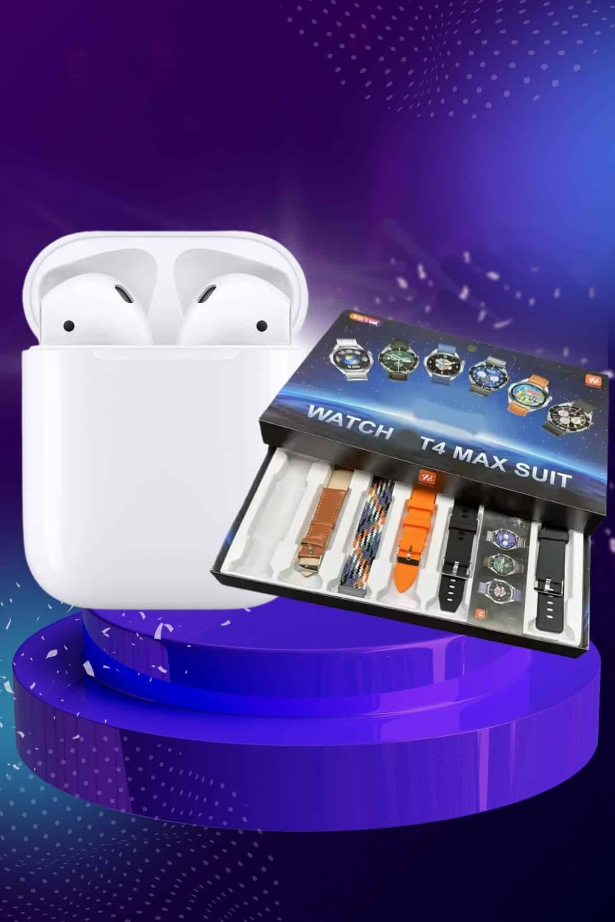 2025 Model Akıllı Saat ve 2.Nesil TWS Bluetooth Kulaklık Yüksek Ses Kaliteli - Lisinya